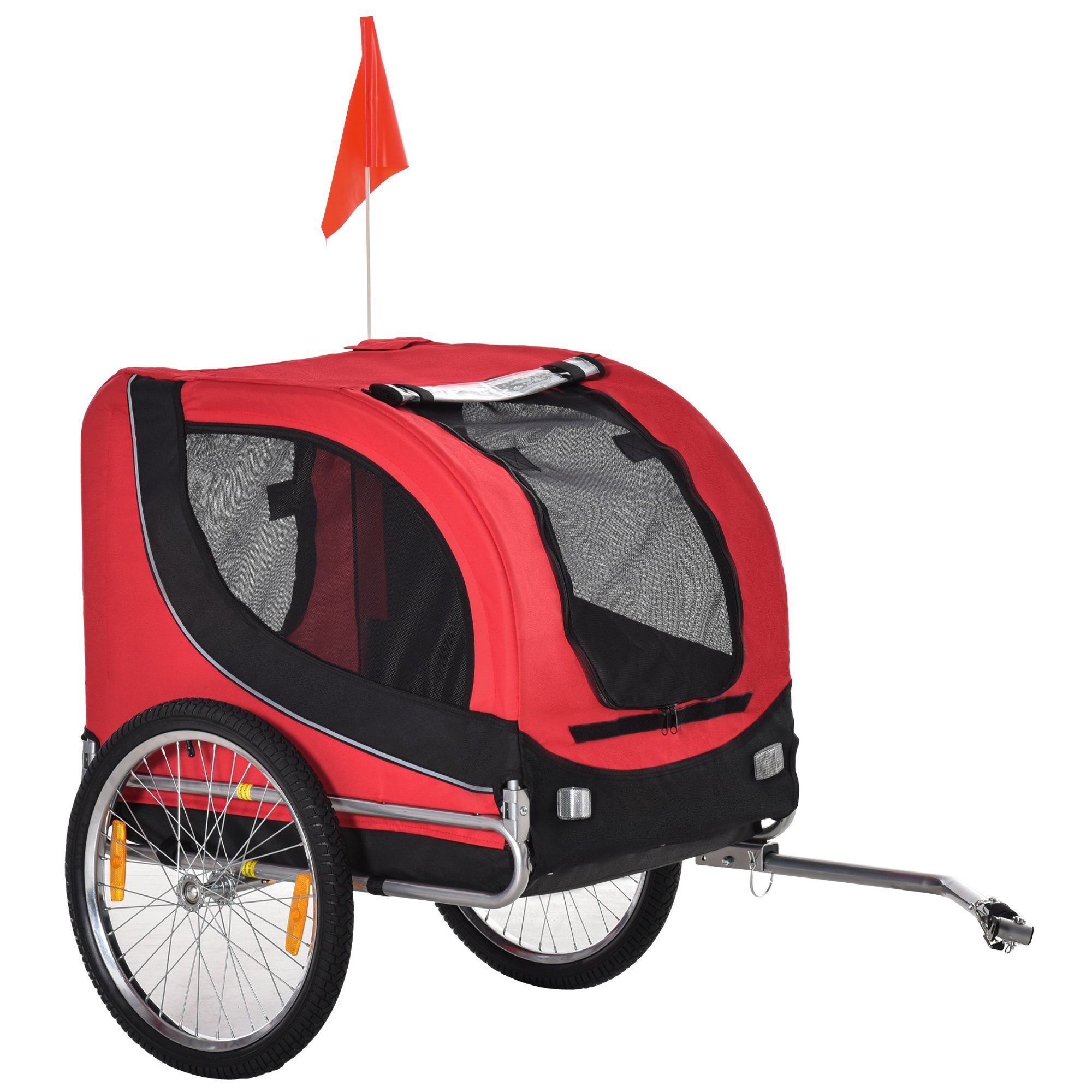 PawHut Fahrradhundeanhänger Fahrradanhänger für Hunde