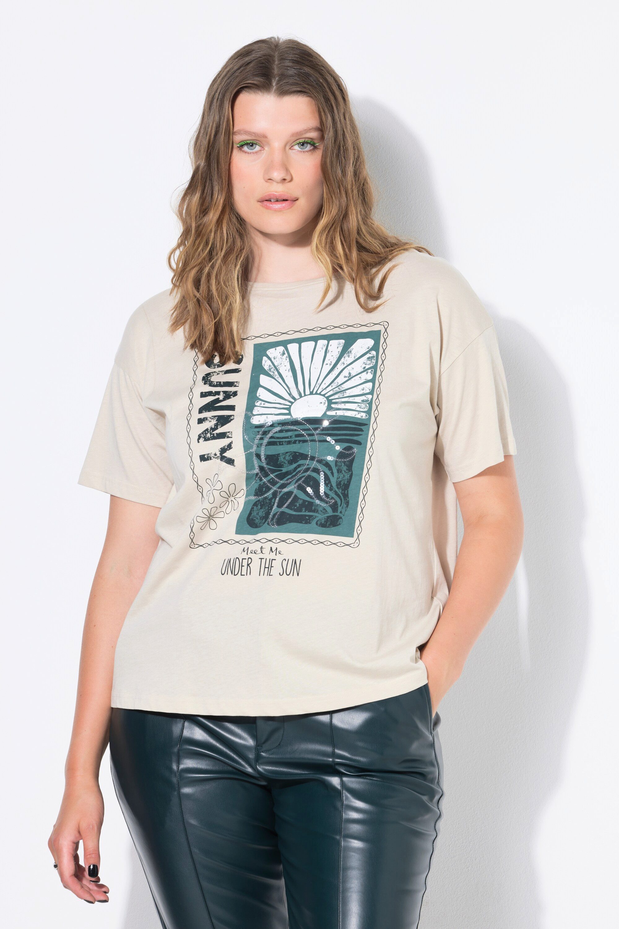 Studio Untold T-Shirt T-Shirt oversized Sun-Print günstig online kaufen