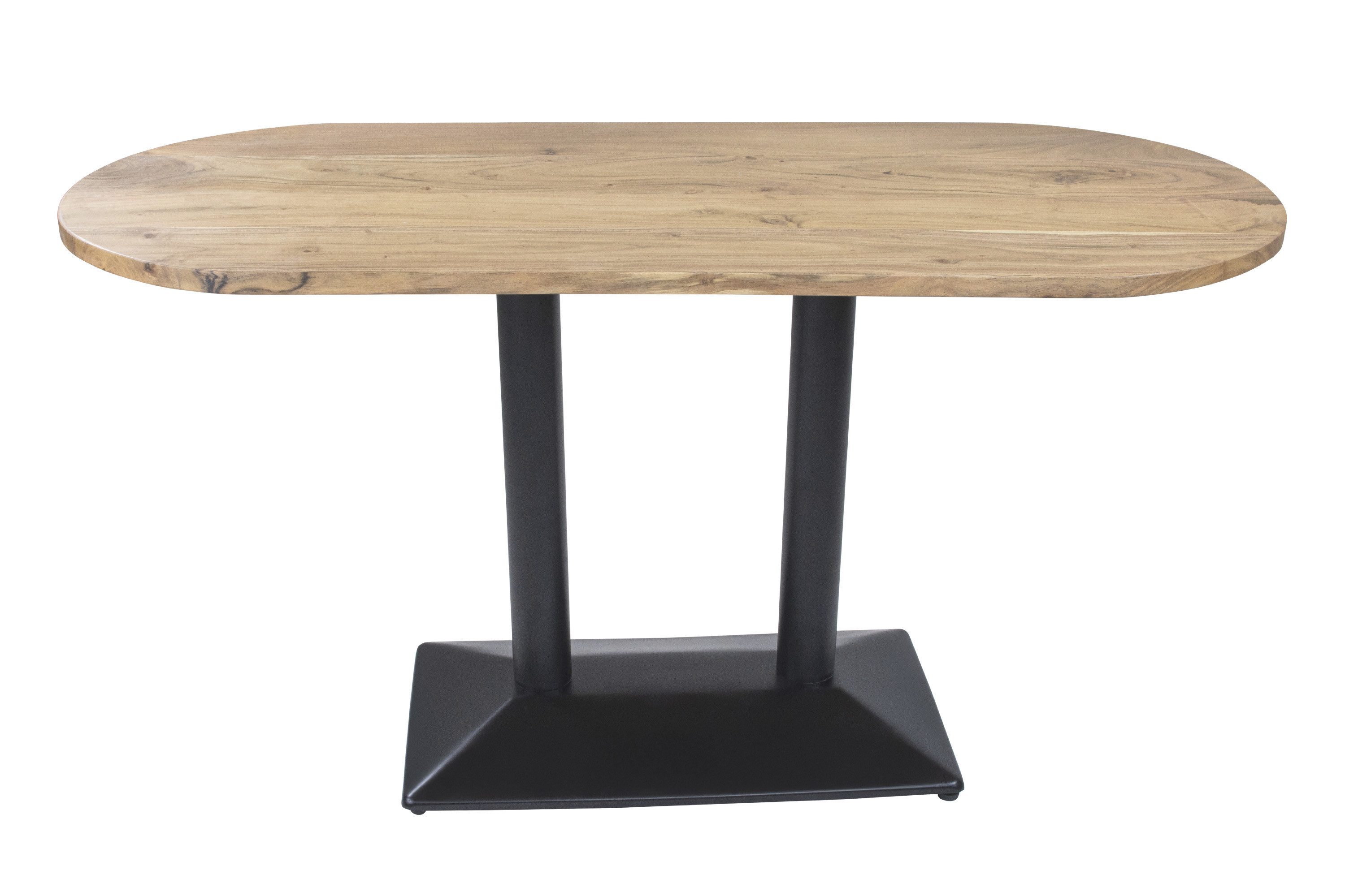 SAM® Esstisch Emilian, Akazienholz, Doppelsäulengestell