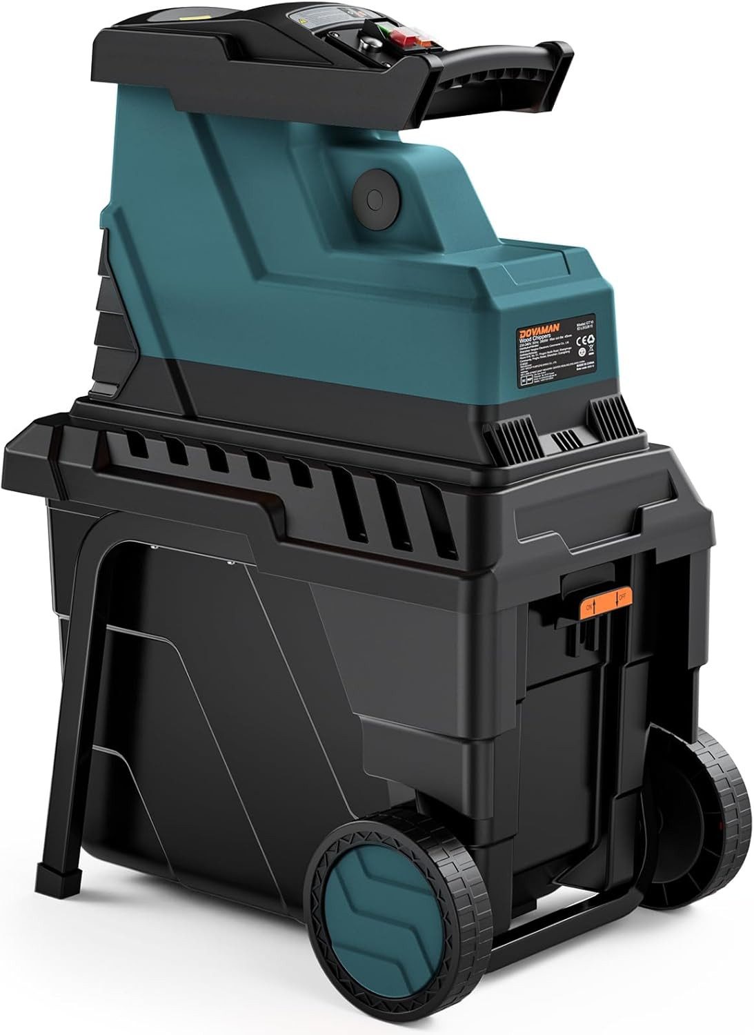 DOVAMAN Häcksler 2800 W Bürstenlosem Motor 45 mm Aststärke Elektrisch 50L, günstig online kaufen