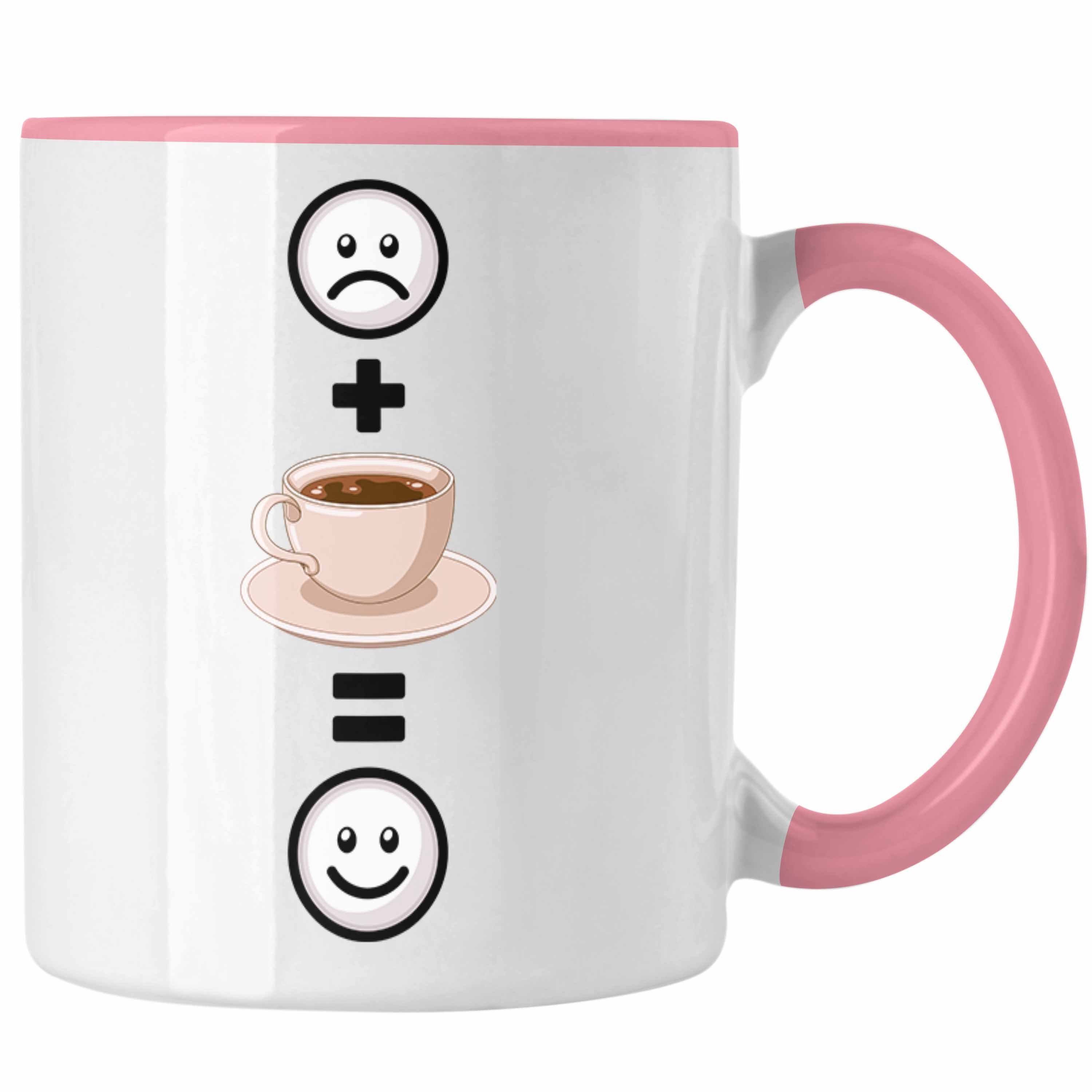 Kaffee für Geschenkidee Rosa Trendation Tasse Lustige Kaffeetrinker :(Kaff Geschenk Tasse