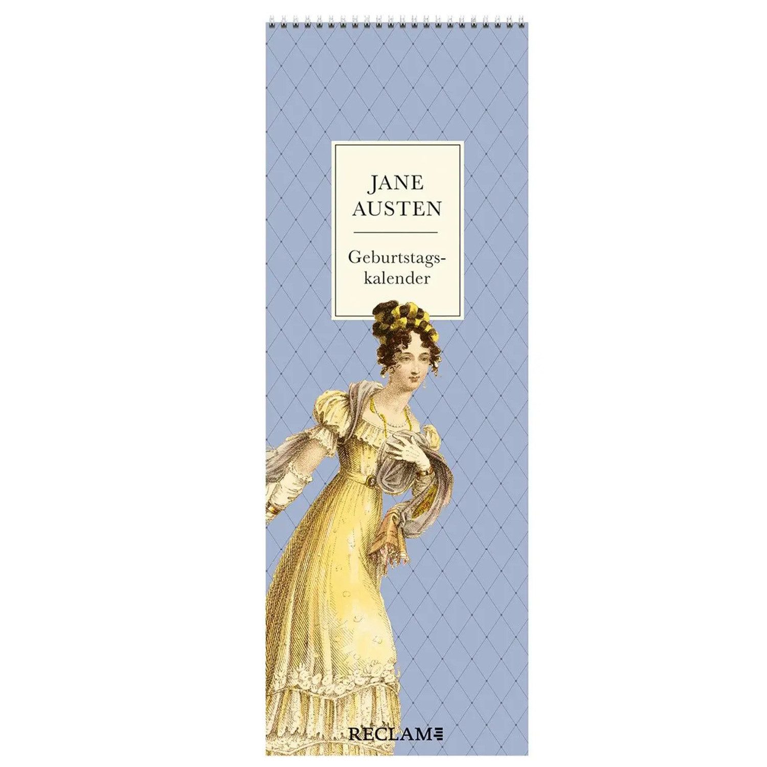 Reclam Verlag Wandkalender Jane Austen Geburtstagskalender, Immerwährender Wandkalender zum...