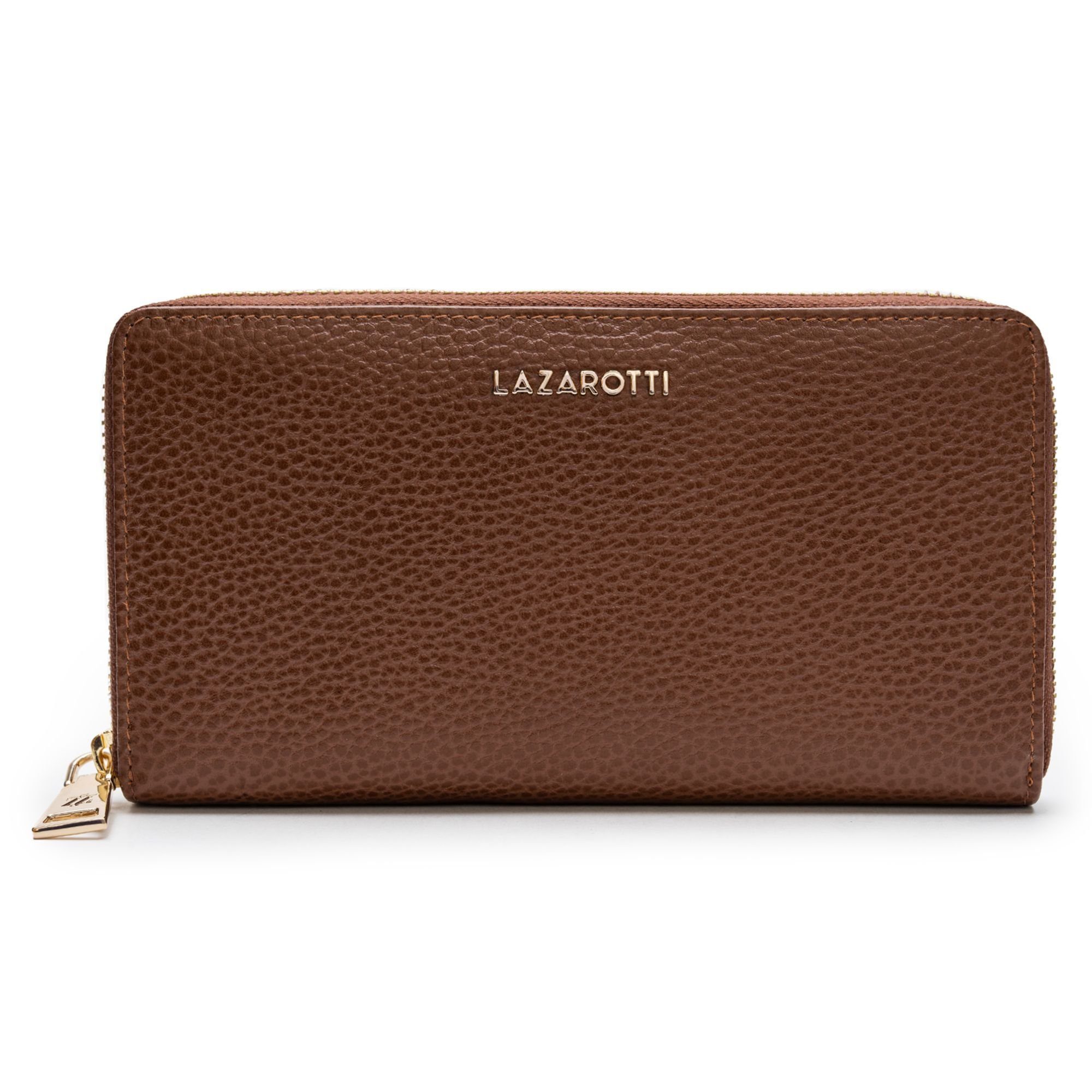 Lazarotti Geldbörse Bologna Leather, Leder brown