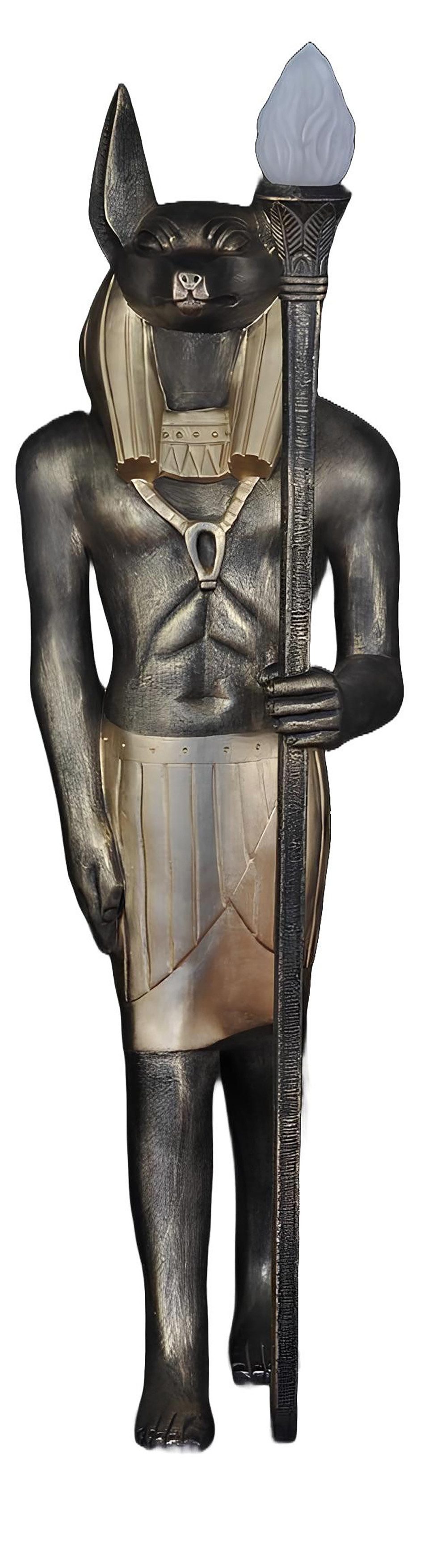 Xlmoebel Dekofigur Ägyptische Figur mit feinen Details für stilvolle Wohnraumdekoration (Anubis 133,5 cm Hoch-Material:Acryl), Hergestellt in Europa