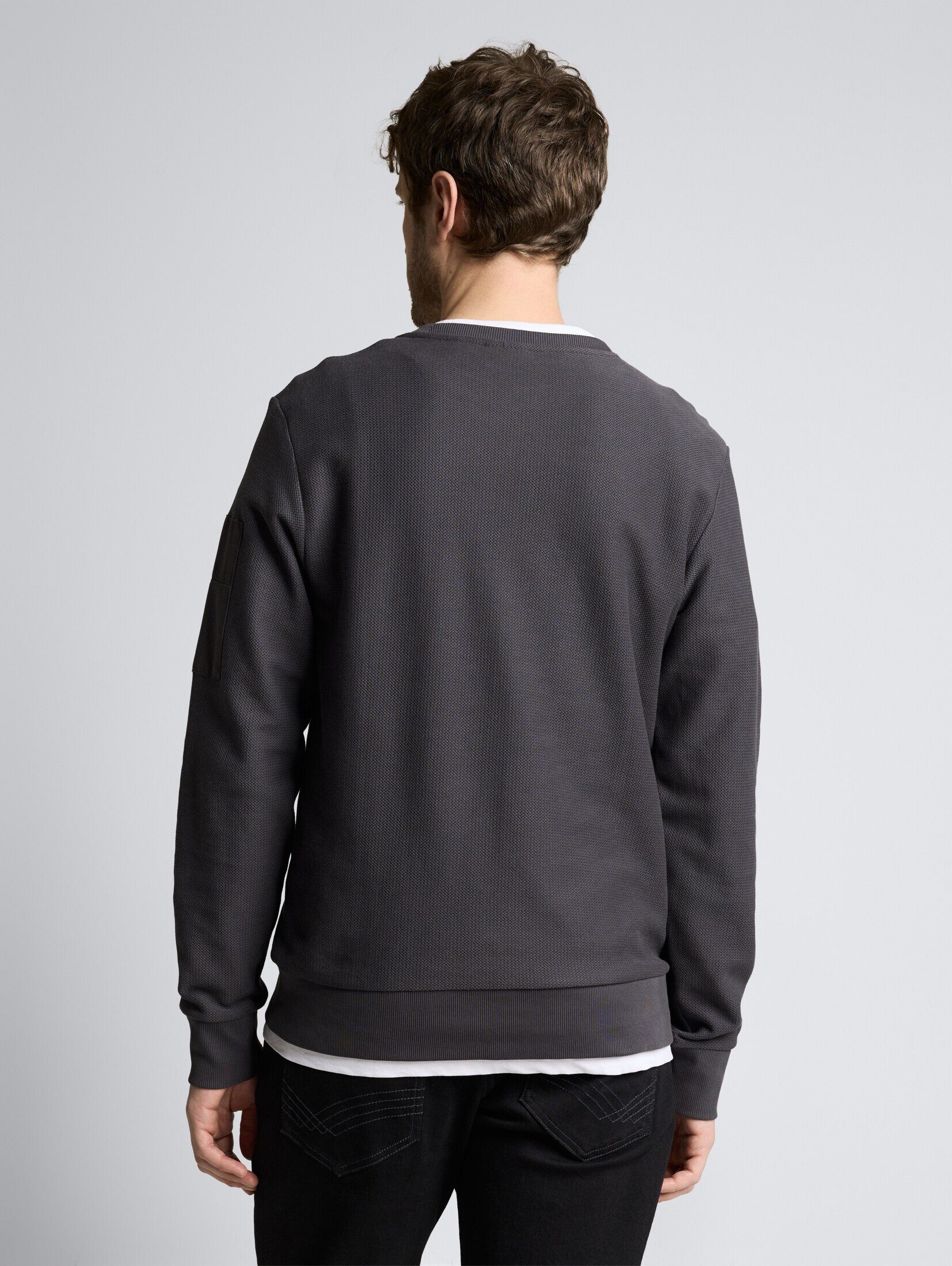 TOM TAILOR Sweatshirt Strick & Sweatshirts Sweatshirt mit Reißverschlusstasche