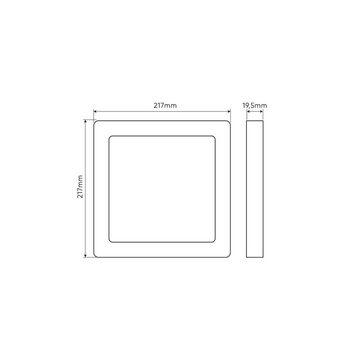 LED line LITE LED Deckenleuchte Ein-Aufbau 18, 24 W, Viereck CCT Deckenleuchte einstellbare Farben