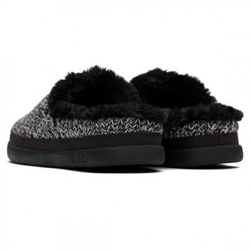 TOMS Black Multi Cozy Slipper, vegane Hausschuhe Hausschuh