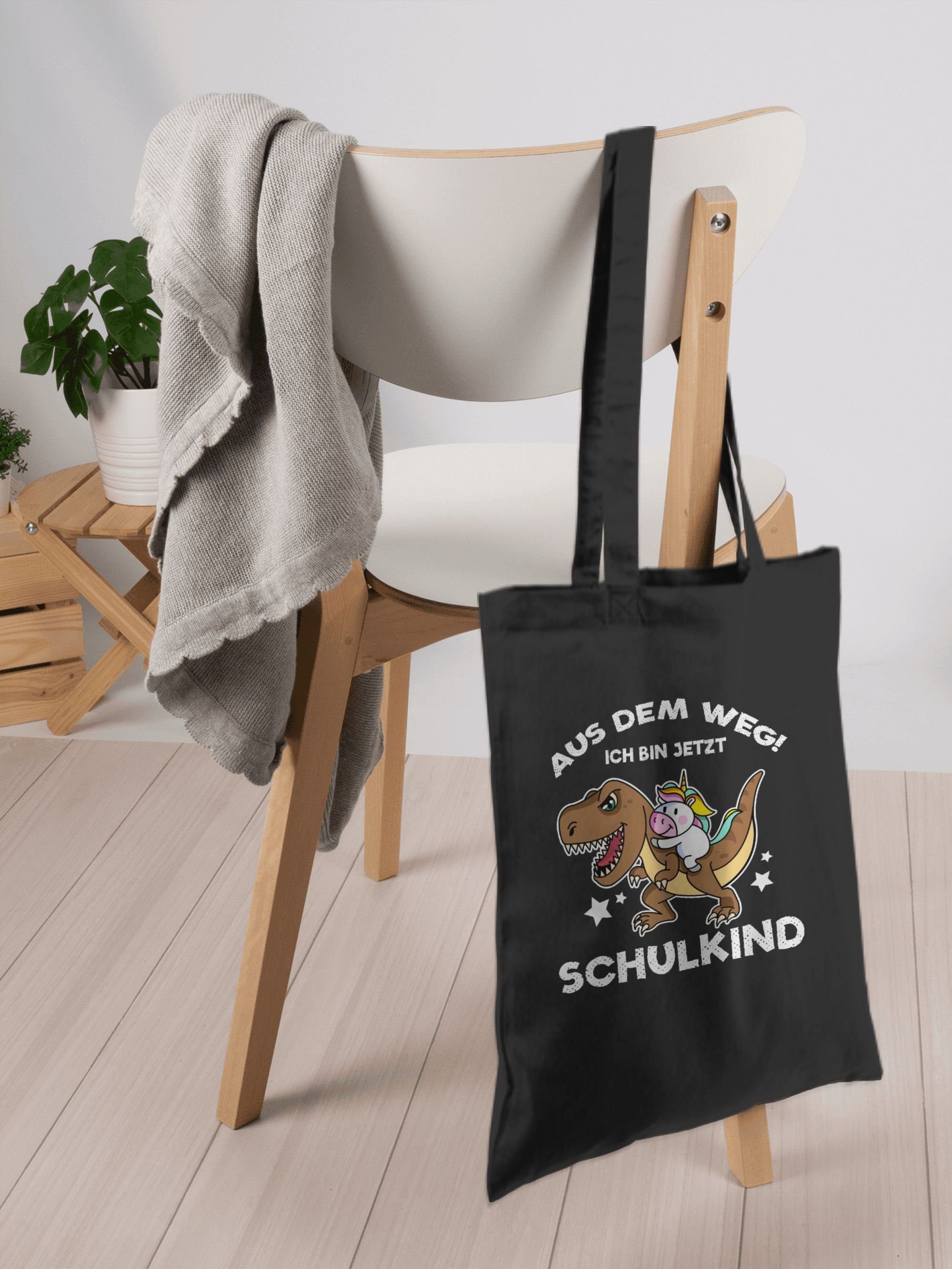 Aus dem Shirtracer auf Ich Einhorn bin Schwarz 3 Geschenk Einschulung Weg Schulkind jetzt Umhängetasche & Schulanfang Turnbeutel Dinosaurier,