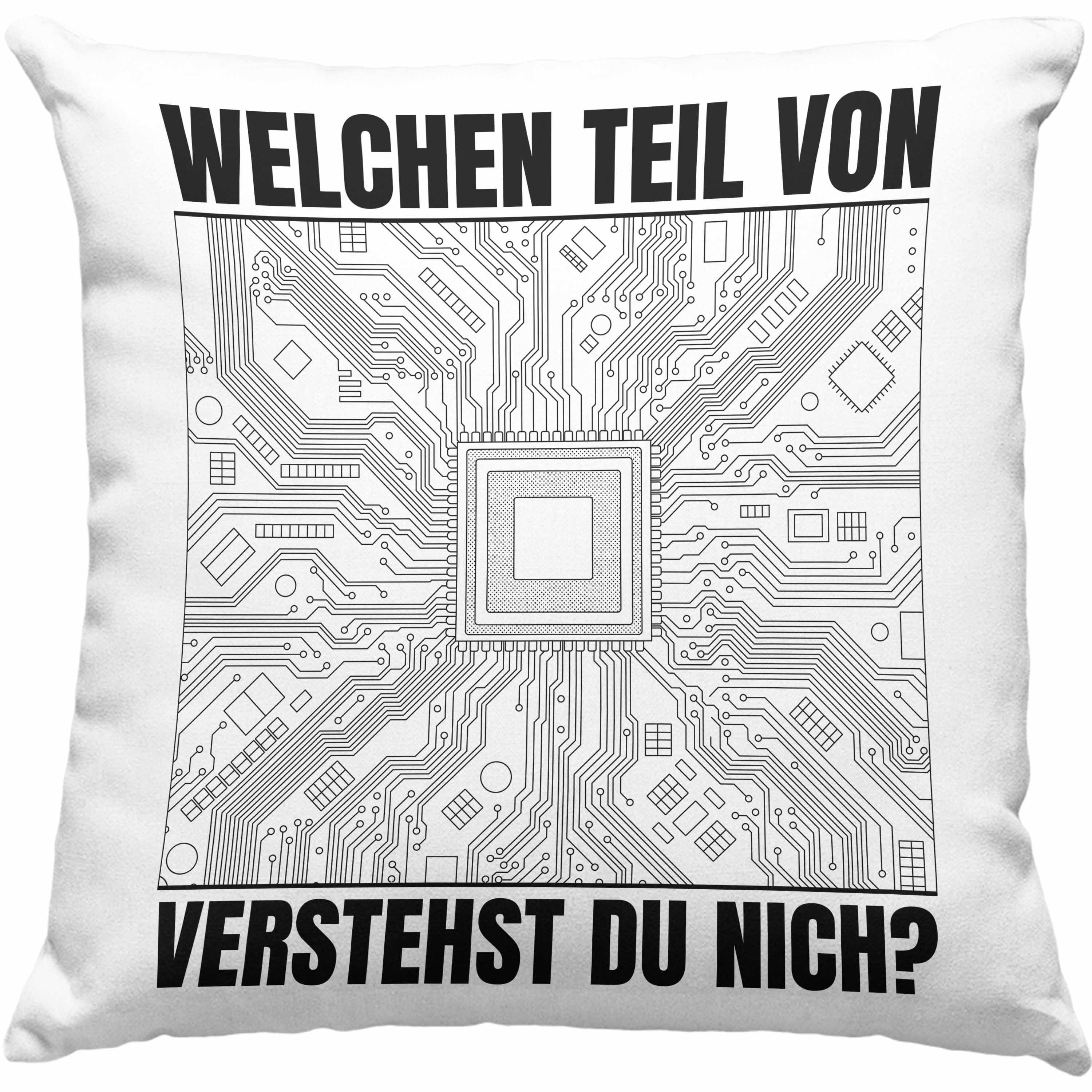 Elektroniker Füllung Kissen Verstehst Von Du Welchen Spruch Teil Trendation Männer Dekokissen Rosa 40x40 Geschenk Nicht Trendation - mit Elektrotechnik Dekokissen