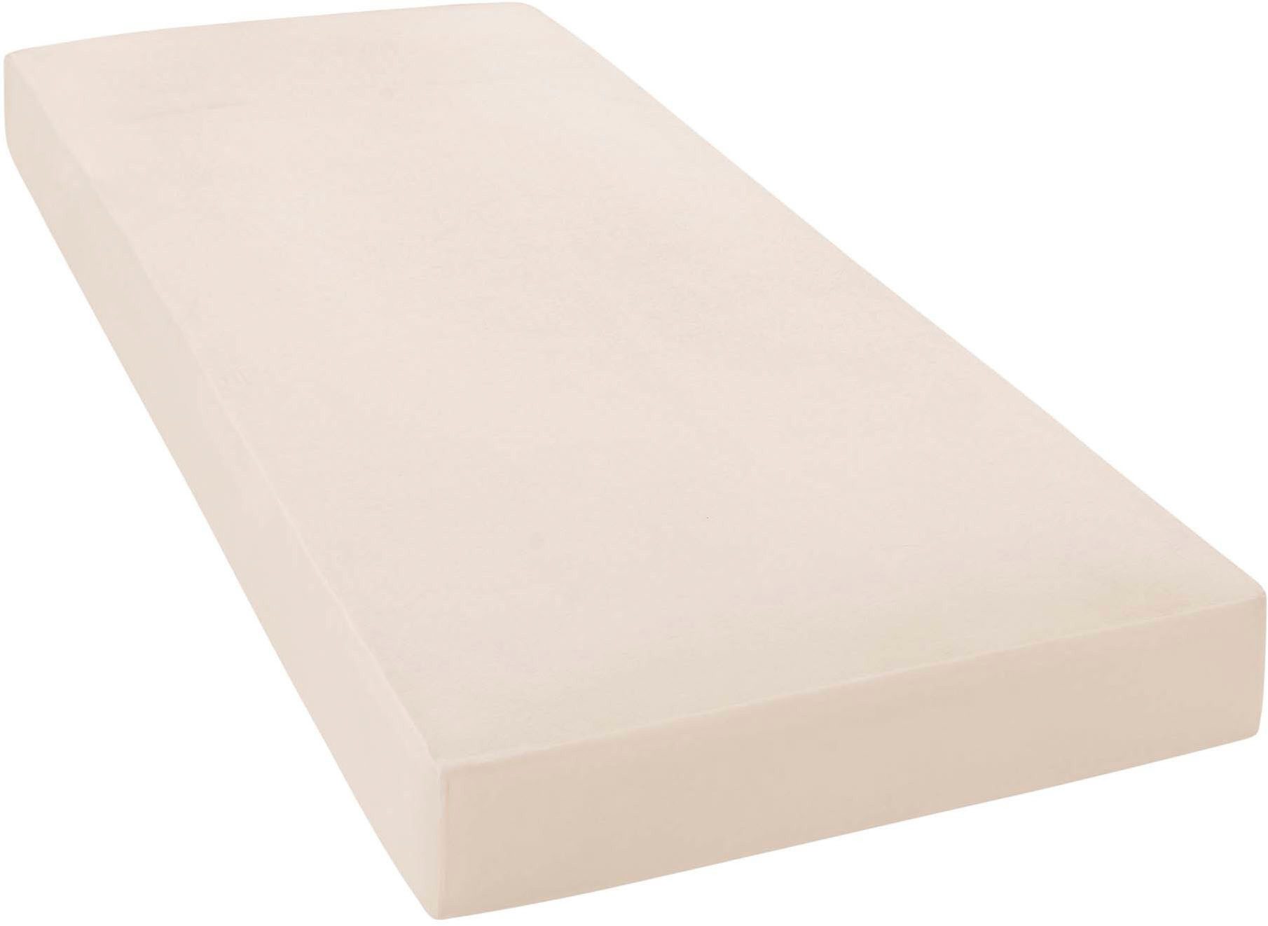 Janine Spannbettlaken ELASTIC 5002 Jersey Bettlaken mit Elasthan, 190 g/m², Jersey-Elasthan, Gummizug: rundum, (1 Stück), für Matratzen bis 35 cm Höhe, 95% Baumwolle, hochwertig, langlebig