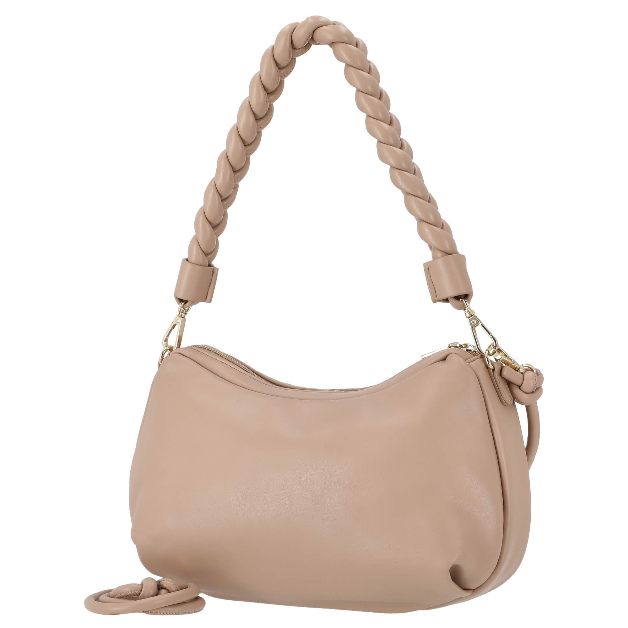 - Manufaktur Ikast cm Umhängetasche 31 Umhängetasche Hobo (1-tlg) beige/gold Seidenfelt