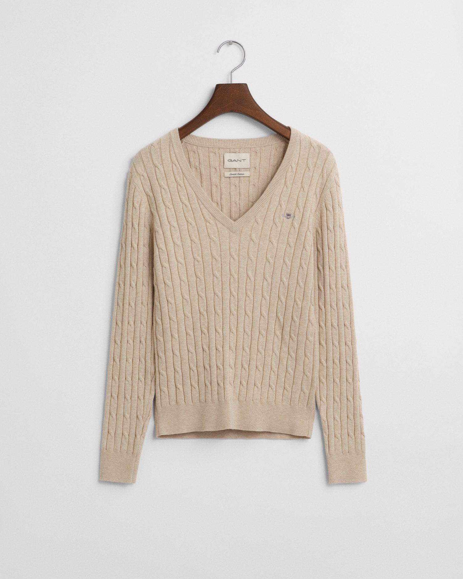 Strickpullover Pullover mit Zopfstrick - Slim Fit