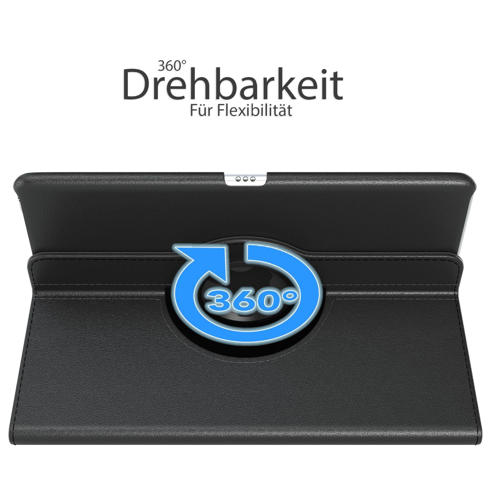 EAZY CASE Tablet-Hülle Rotation Case für Apple iPad 7./8./9. Gen. 10,2 Zoll, Hülle 360° drehbar mit Standfunktion Etui Anti-Kratz Tasche Schwarz – Bild 2 von 5