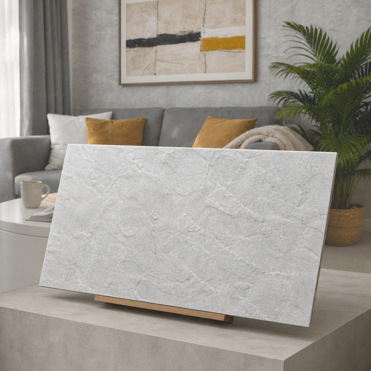 IKHEMalarka 3D Wandpaneel Betonoptik Marmor Ziegel aus Polystyrol Styropor XPS, BxL: 50,00x100,00 cm, 0,50 qm, (1 Stück, 0,5m) Deckenpaneelen - 3mm dick - 100x50cm