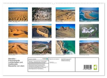 CALVENDO Wandkalender Marokko - Faszinierende Landschaften und traditionelle Bauwerke von oben (Premium, hochwertiger DIN A2 Wandkalender 2023, Kunstdruck in Hochglanz)