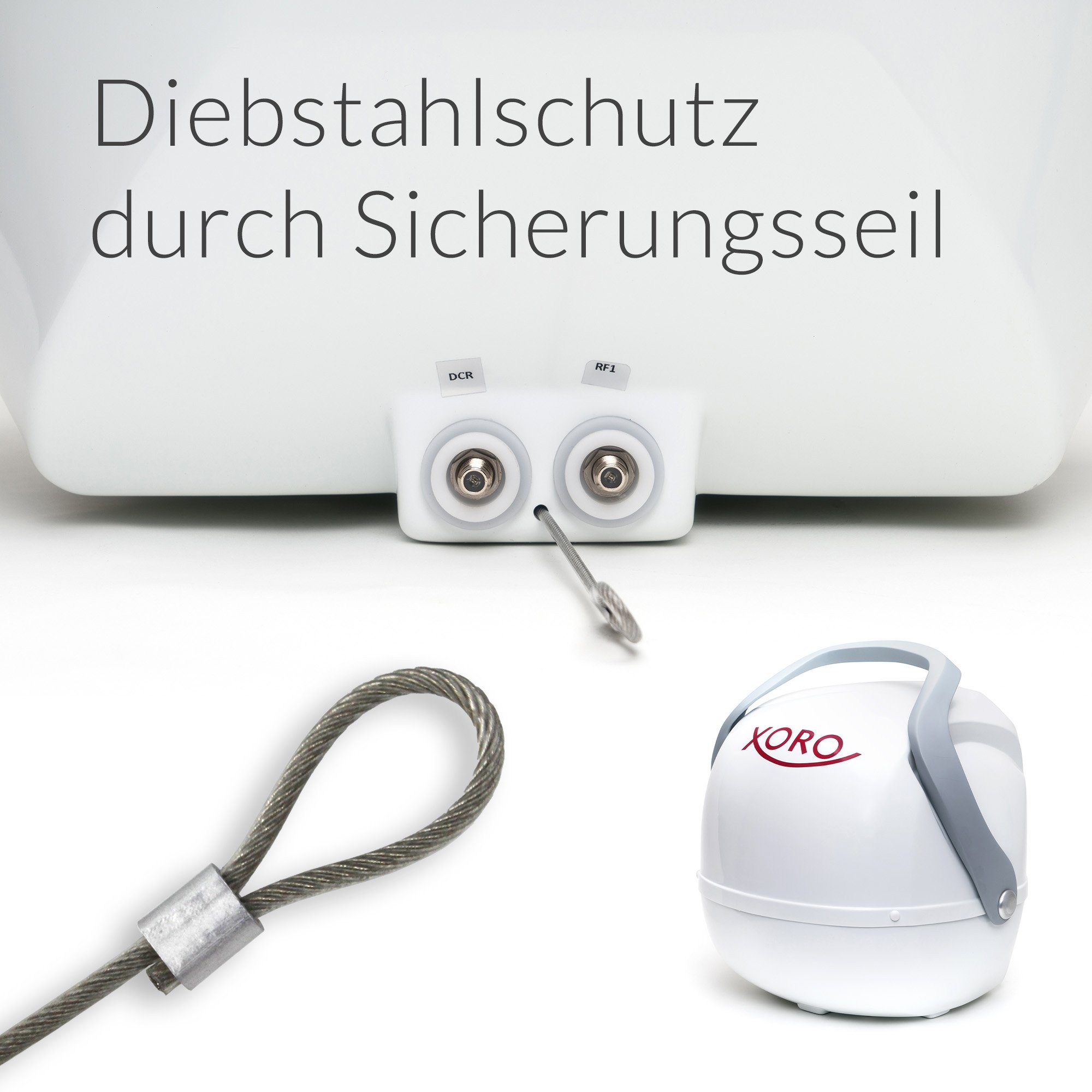 Xoro MPA 38 Tragbare vollautomatische SAT Anlage - Camping Wohnmobil SAT-Antenne (38 cm, Kompakte Antenne für Camping und mobiles Fernsehen)