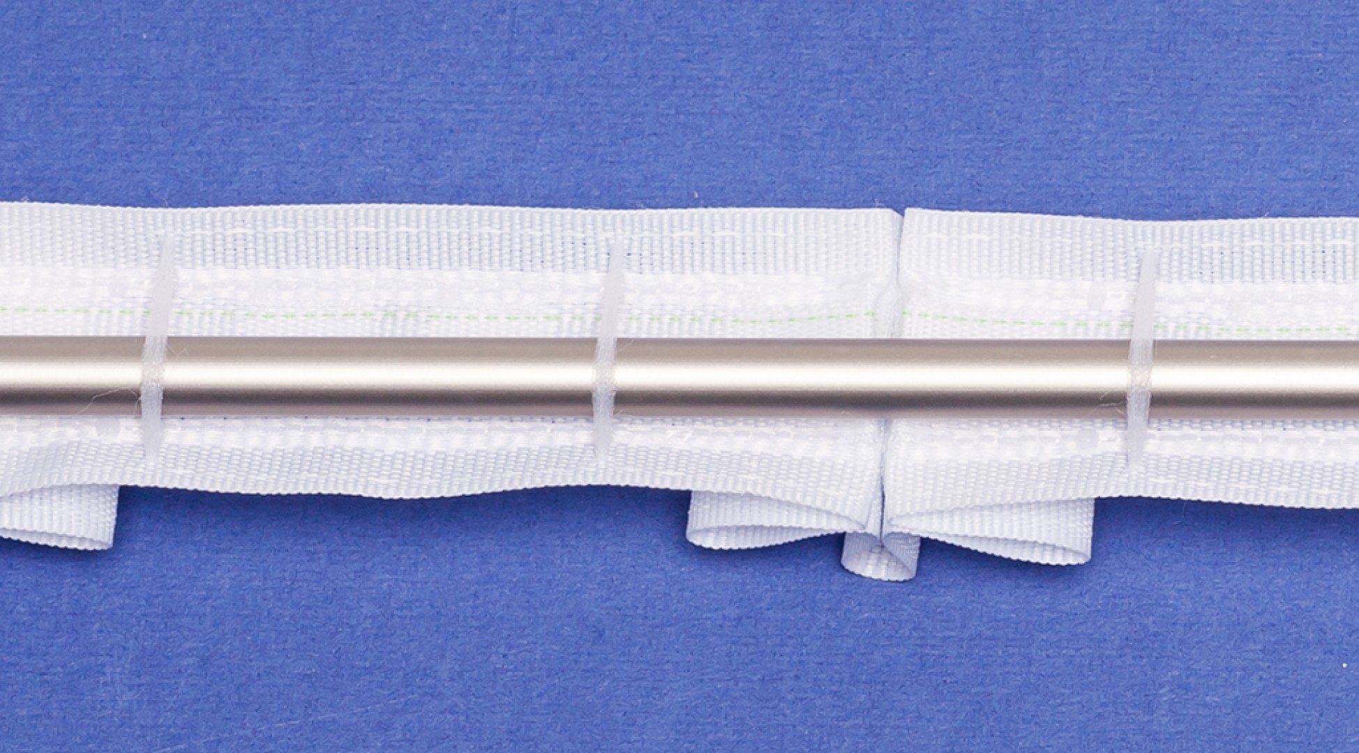 5 / rewagi, Farbe: Meter Querfaden, Dekoschals - L137, mit Verkaufseinheit: Stegband weiß Gardine Gardinenband, 29mm/ Breite: