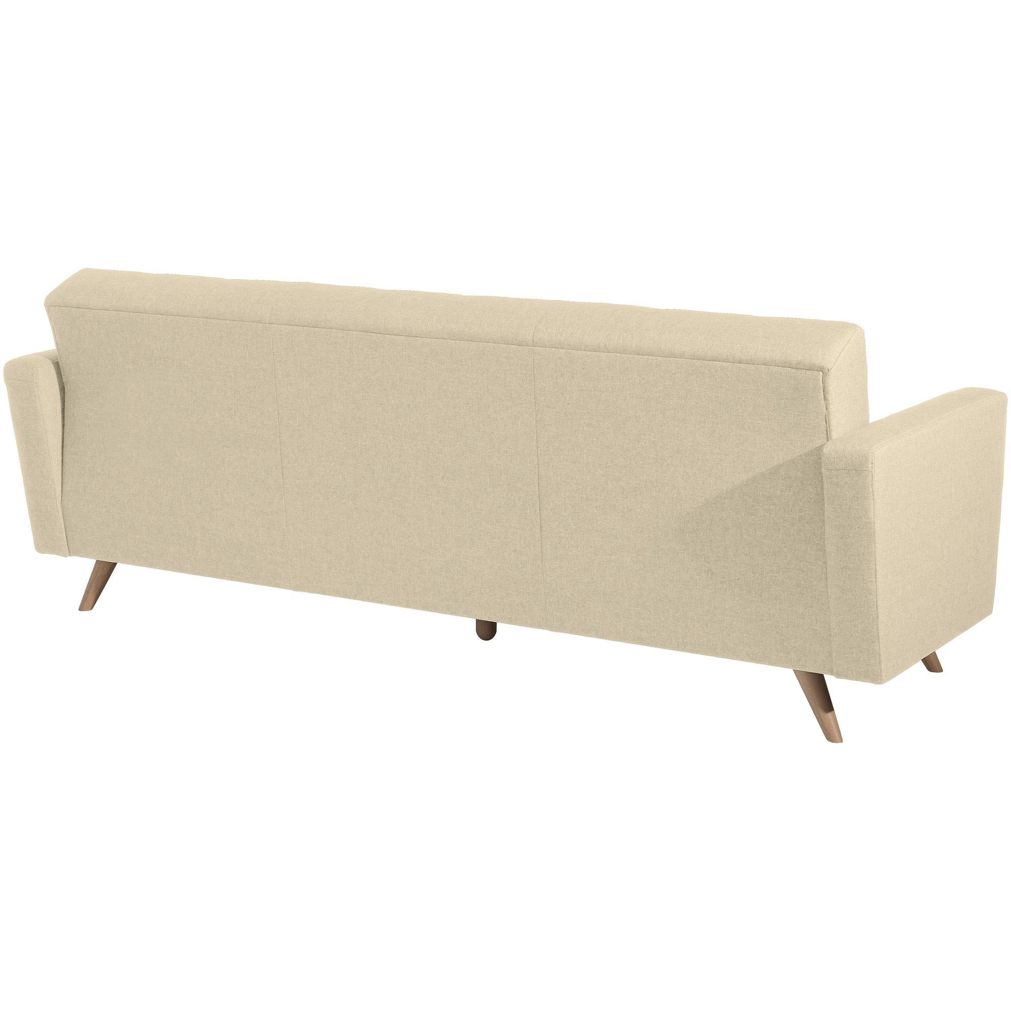 1 Kostenlosem hochwertig Sitz Bettfunktion Teile, Bezug inkl. verarbeitet,bequemer Karisa Kessel Sofa Sofa aufm Flachg, mit Versand Sparpreis 3-Sitzer 58