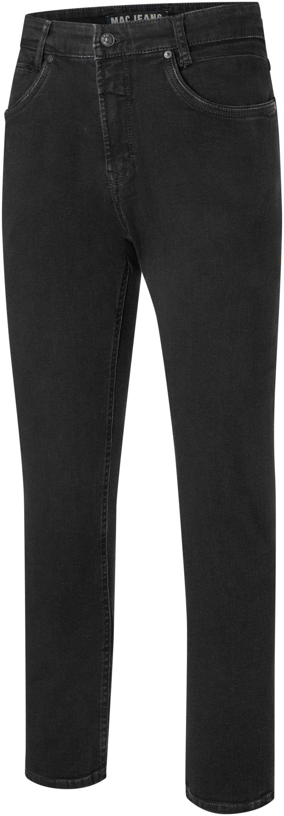 Arne MAC black washed Pipe Straight-Jeans
