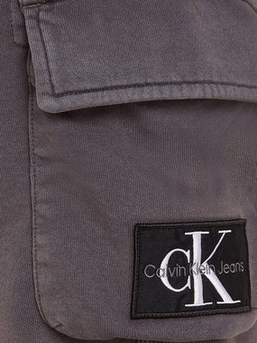 Calvin Klein Jeans Sweatshorts WASHED BADGE SHORTS mit Logostickerei