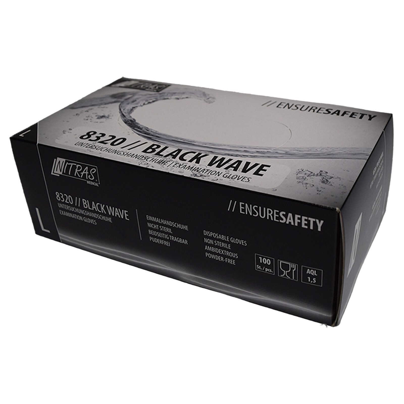 Nitras Medical Einweghandschuhe 8320 Black Wave günstig online kaufen