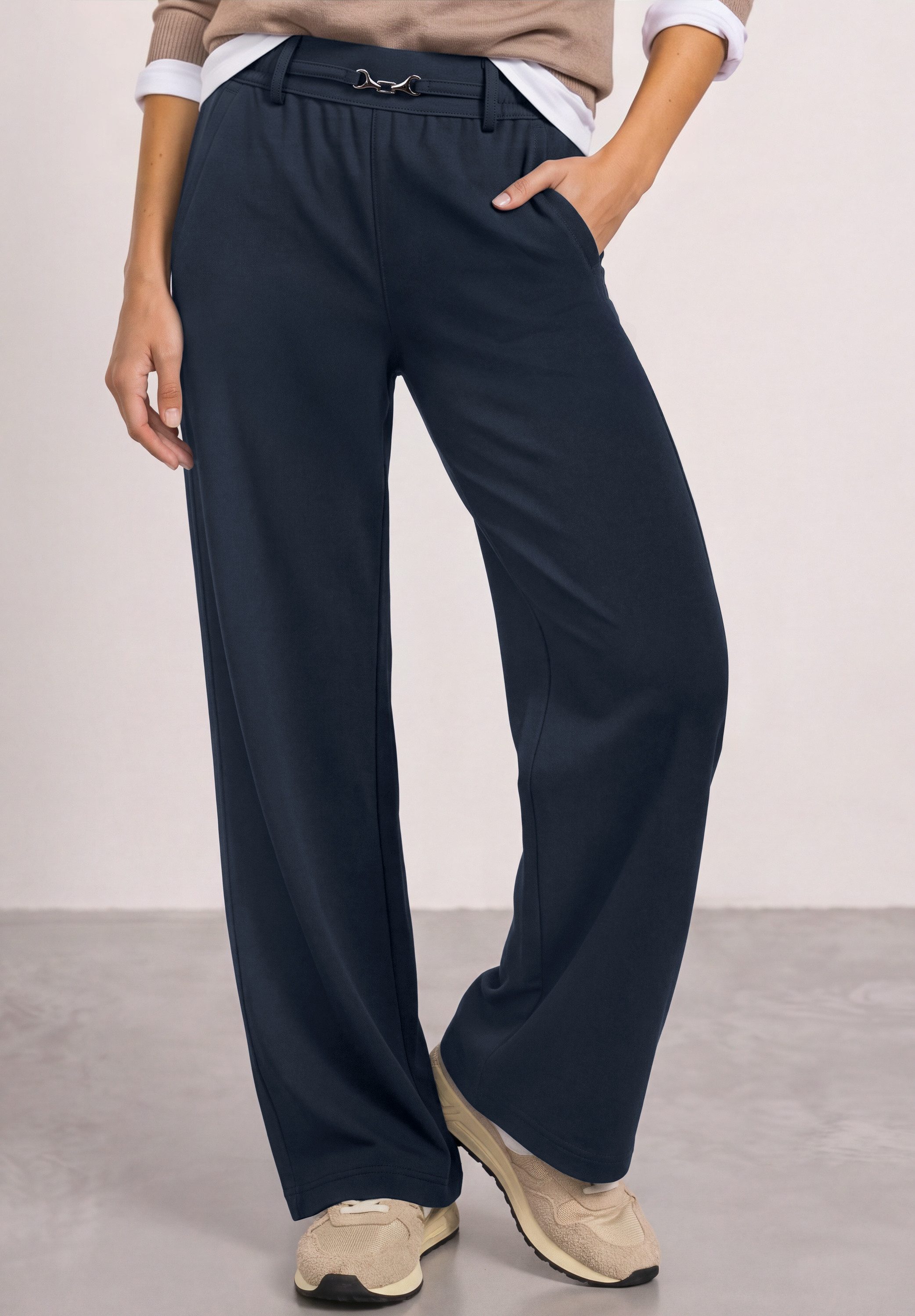 STREET ONE Stoffhose mit Elastikbund