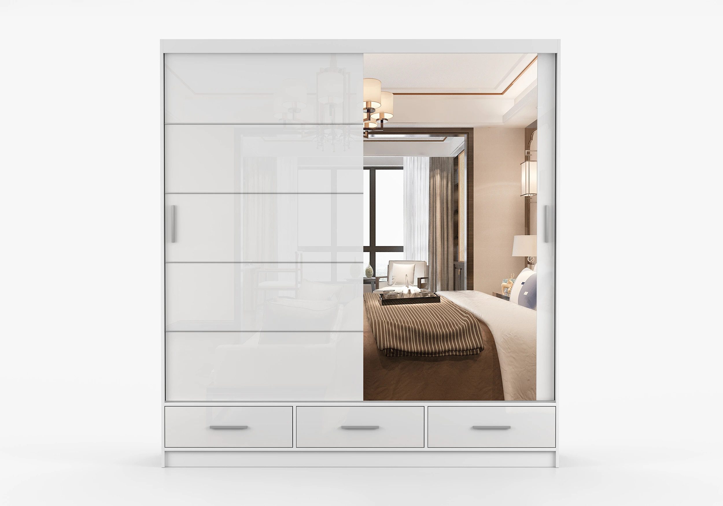 imoebel24 Schwebetürenschrank FLORENCE S 203 cm günstig online kaufen