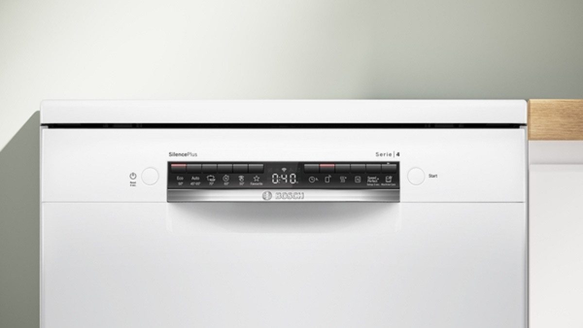 BOSCH Standgeschirrspüler SMS4HKW08E, 9 l, 13 Maßgedecke, 6 Programme, Dosier Assistent, SilentPowerDrive