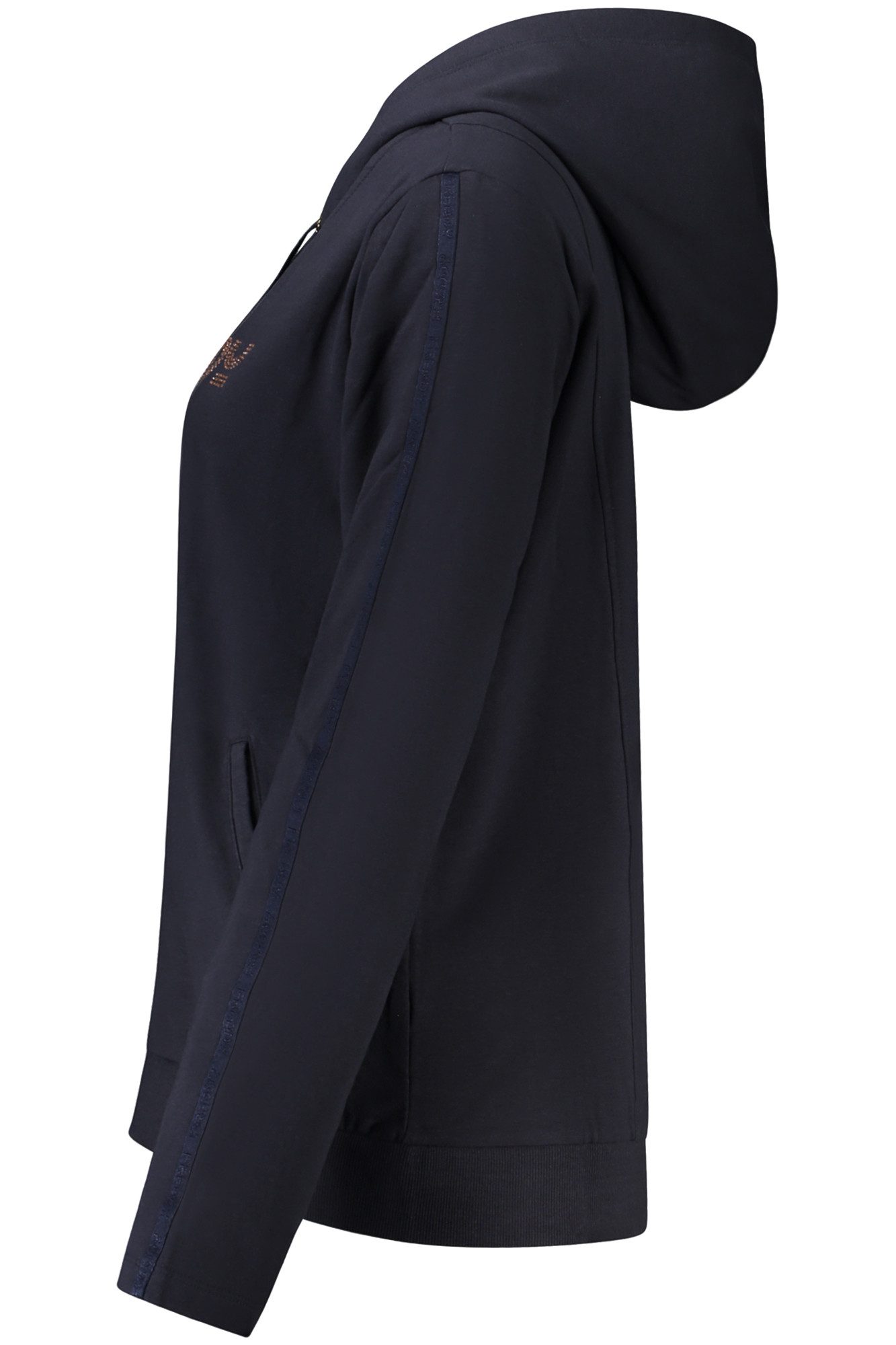 Freddy Sweatshirt Blauer Damen-Kapuzenpullover mit Reißverschluss