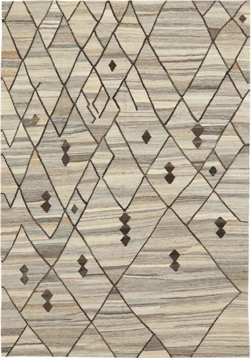 Orientteppich Kelim Berber Design 208x293 Handgewebter Moderner Orientteppich, Nain Trading, rechteckig, Höhe: 3 mm