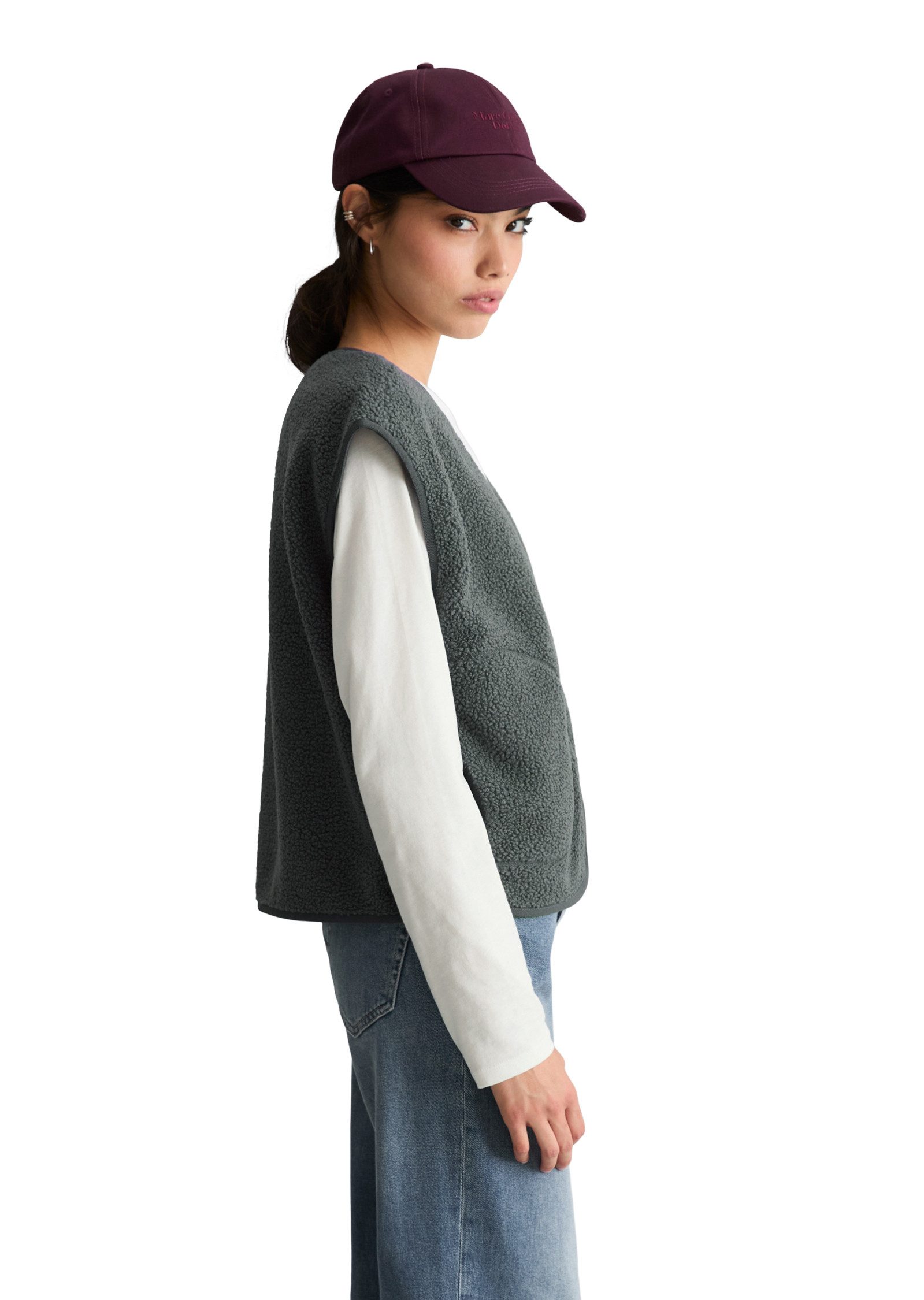 Marc O'Polo DENIM Sweatweste aus recyceltem Polyester
