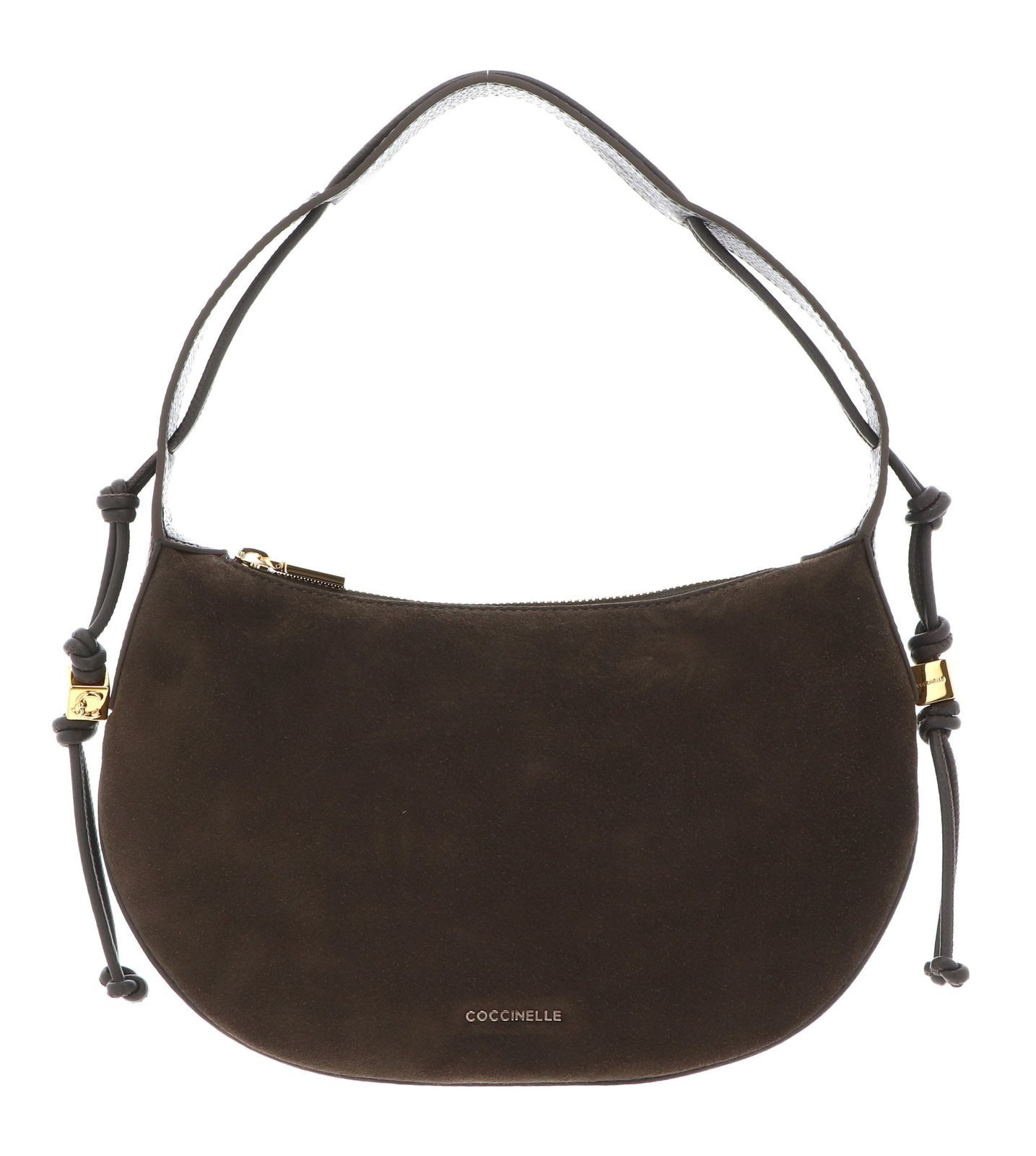 COCCINELLE Schultertasche Handbag Suede Le. / Grained Le., aus echtem Rindsleder