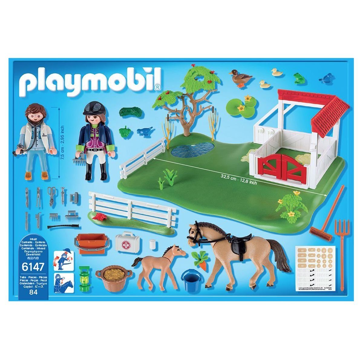 Playmobil® Spielwelt »PLAYMOBIL® 6147 - Country - Spielset, Koppel mit  Pferdebox«