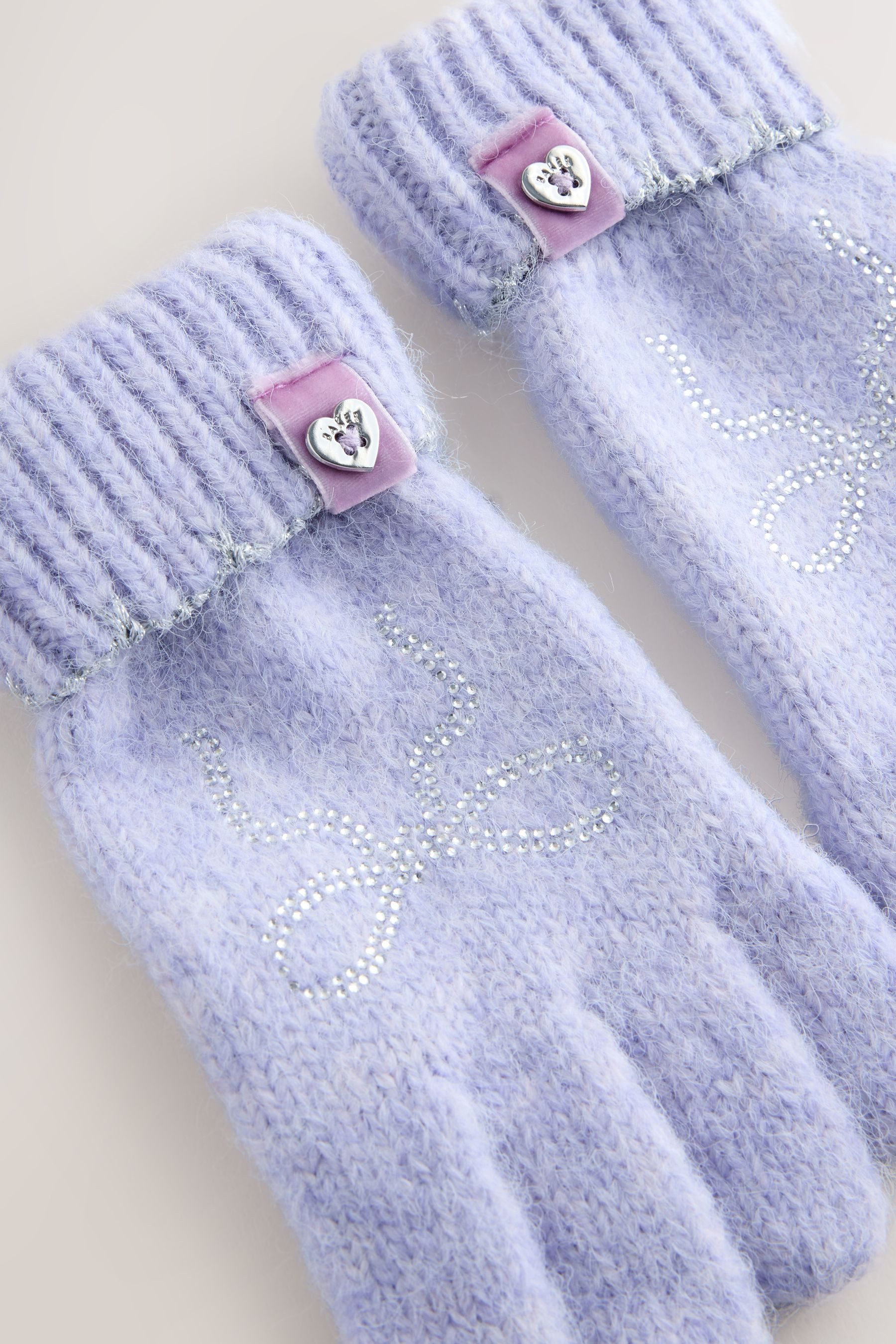 Baker by Ted Baker Bommelmütze Baker by Ted Baker Strass-Bommelmütze + Handschuhe (2-St)