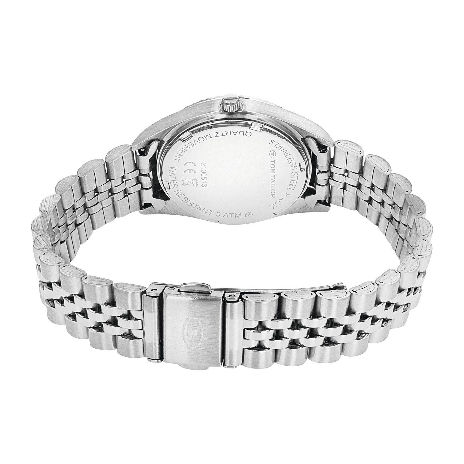 TOM TAILOR Quarzuhr 2100513, Armbanduhr, Damenuhr, Edelstahlarmband, analog