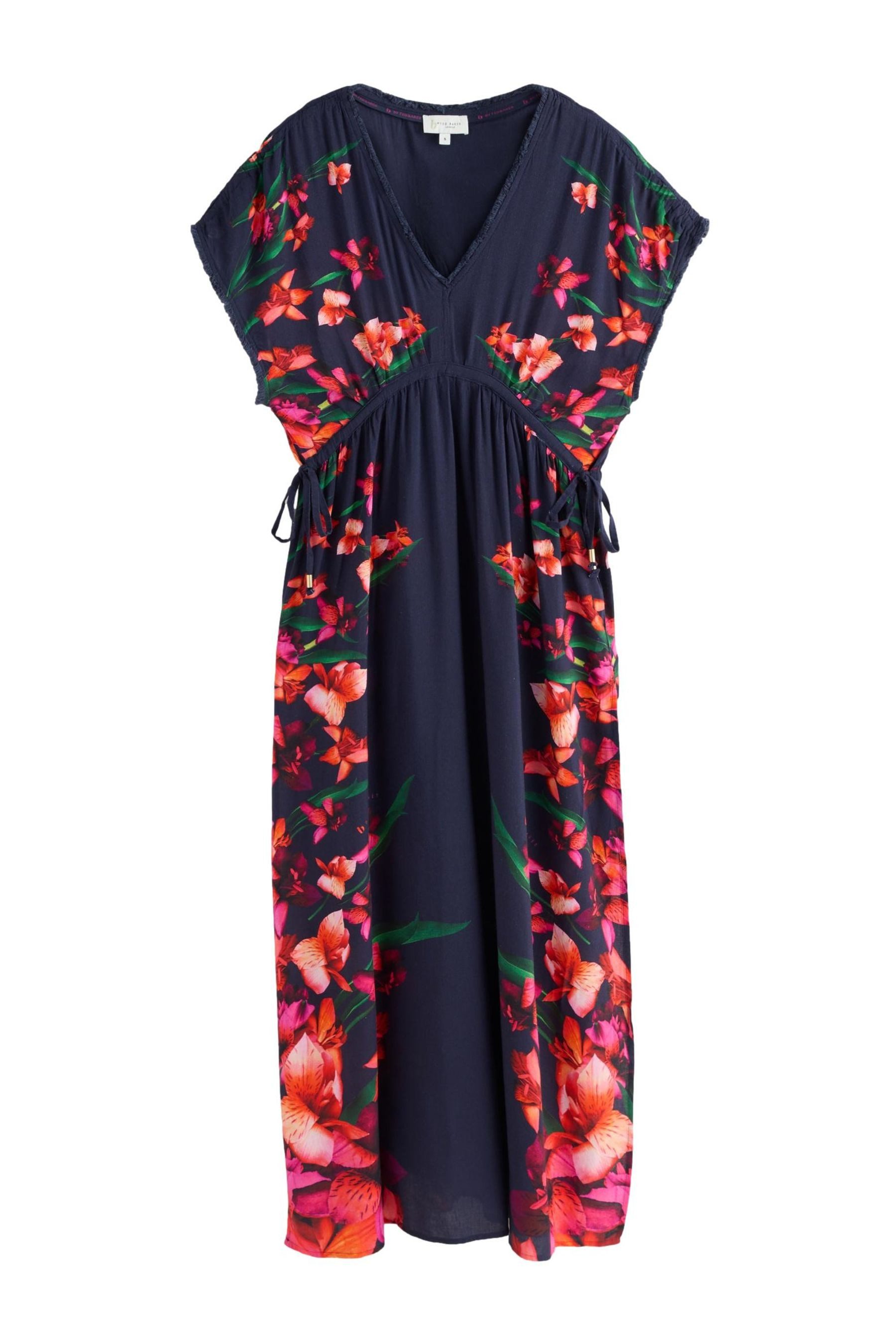 B by Ted Baker Strandkleid B by Ted Baker Geblümtes Strandkleid aus Leinenmix (1-tlg)