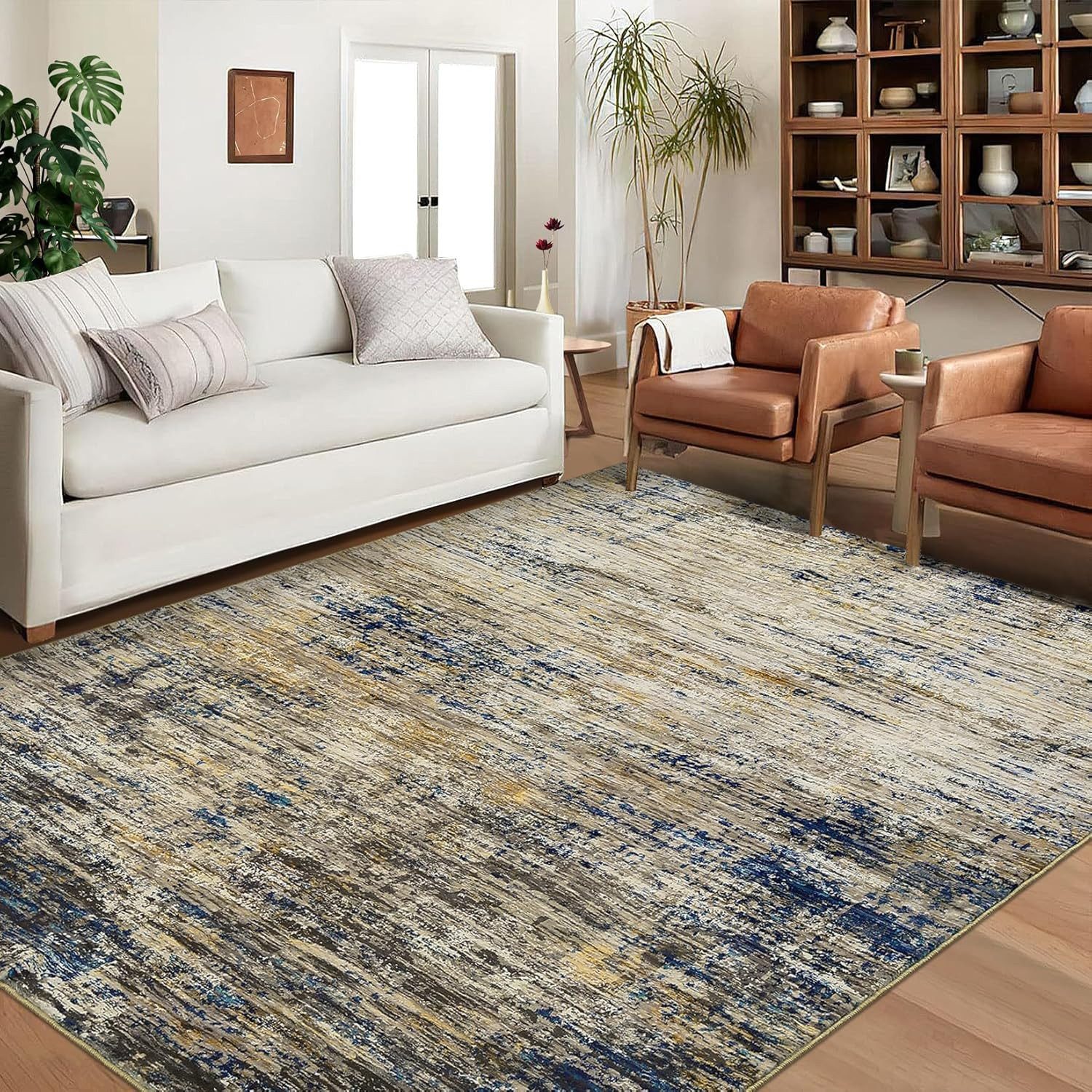 GarveeMore Teppich weiche moderne abstrakte Muster Teppiche, Maschine wasch günstig online kaufen