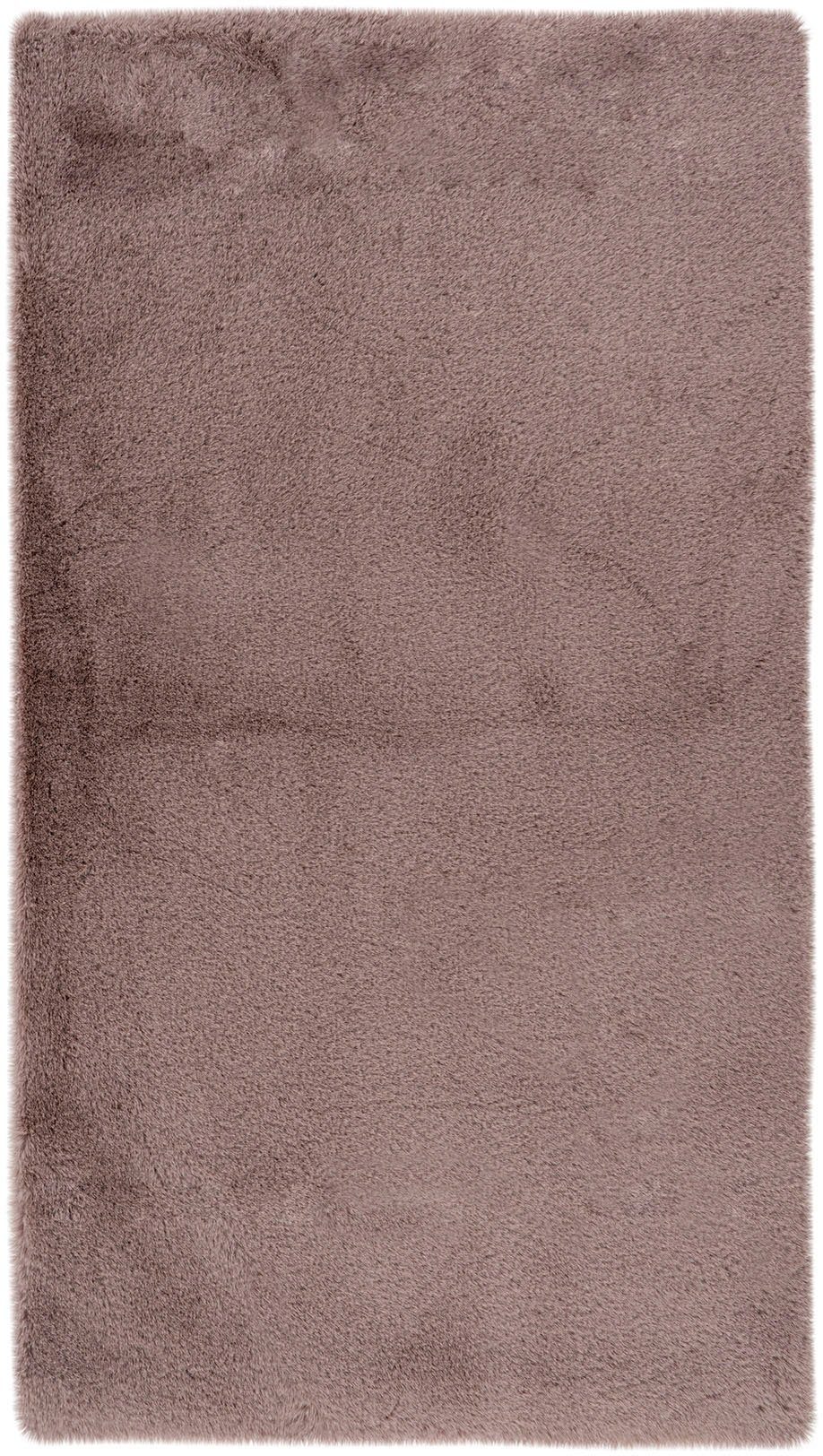 Kayoom Badematte Rabbit Light, Höhe 22 mm, rutschhemmend beschichtet, fußbodenheizungsgeeignet, Polyester, rechteckig, weiche Kaninchenfell Haptik, Badezimmer, Kinderzimmer, Schlafzimmer