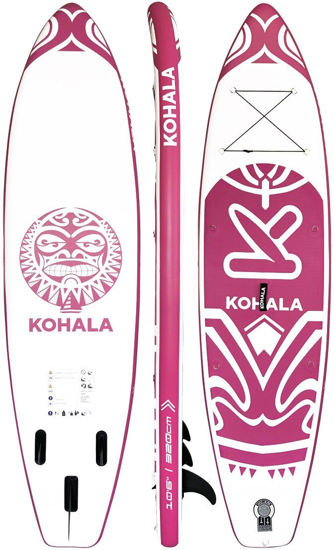 (6 Kohala, KOHALA weiß/pink SUP-Board tlg) Inflatable