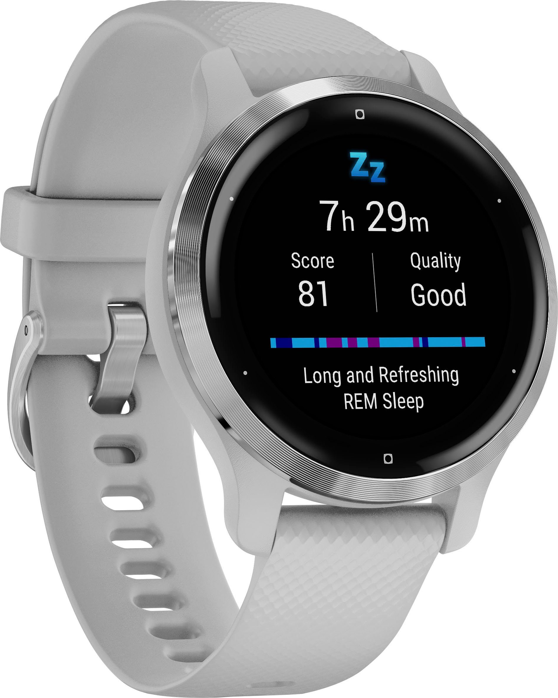 hellgrau vorinstallierten (2,8 cm/1,1 Garmin | 25 Venu 2S Zoll), Sport-Apps hellgrau Smartwatch