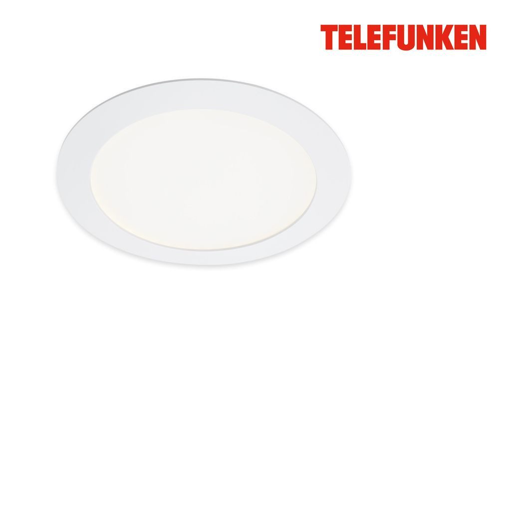 Telefunken LED Einbaustrahler 309406TF, Dimmfunktion, LED fest integriert, 2700K - Extra-Warmweiß, WiFi RGB Beleuchtung CCT Aufbauleuchte 12W 1200lm Ø 17cm