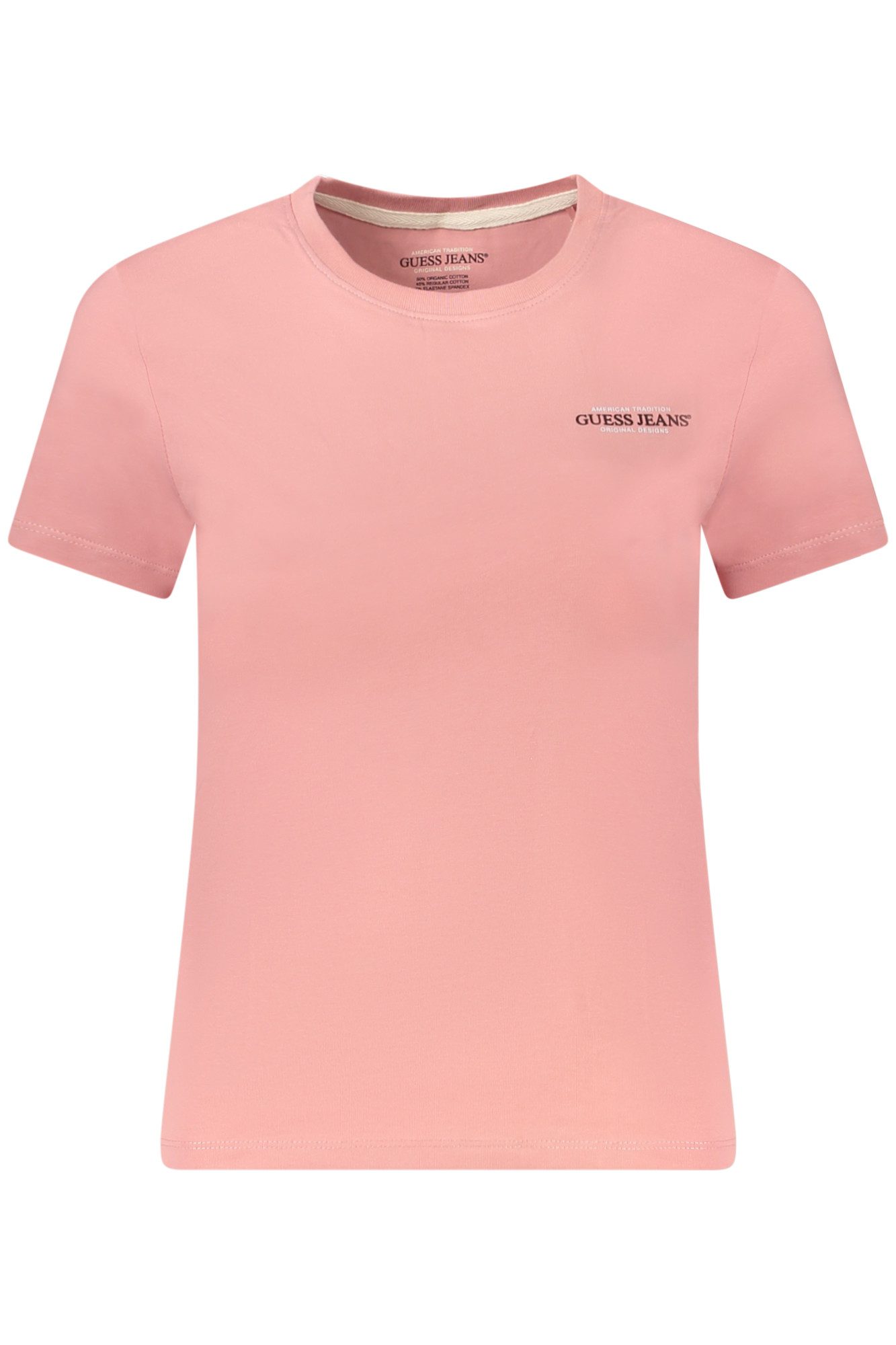 GUESS JEANS T-Shirt Damen Rosa Slim günstig online kaufen