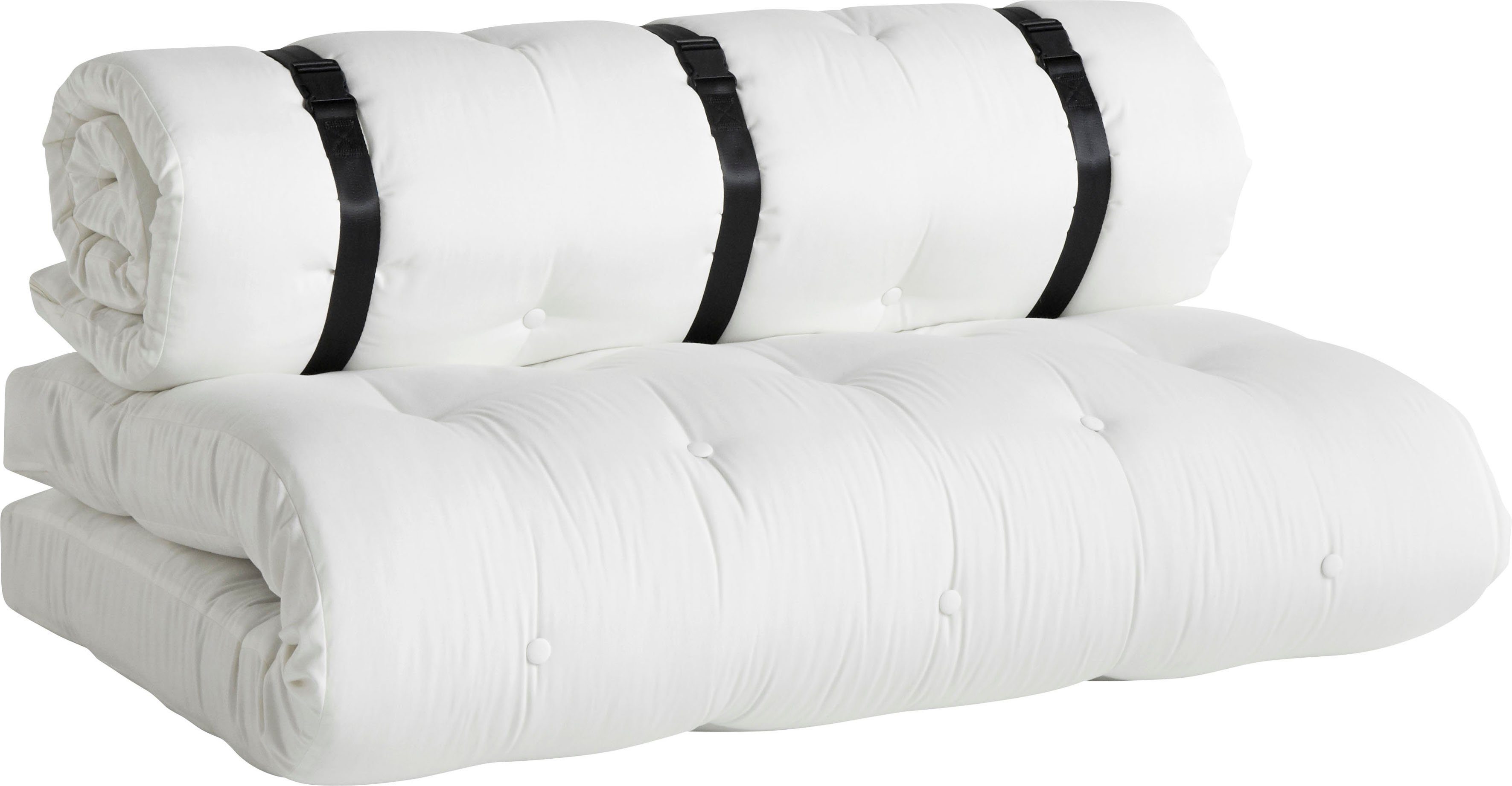 Karup Design Loungesofa BUCKLE-UP Sofa out™, Loungesofa in Schlafplatz verwandelbar, Outdoor geeignet, Schmutz- und Wasserabweisend, Made in Europe