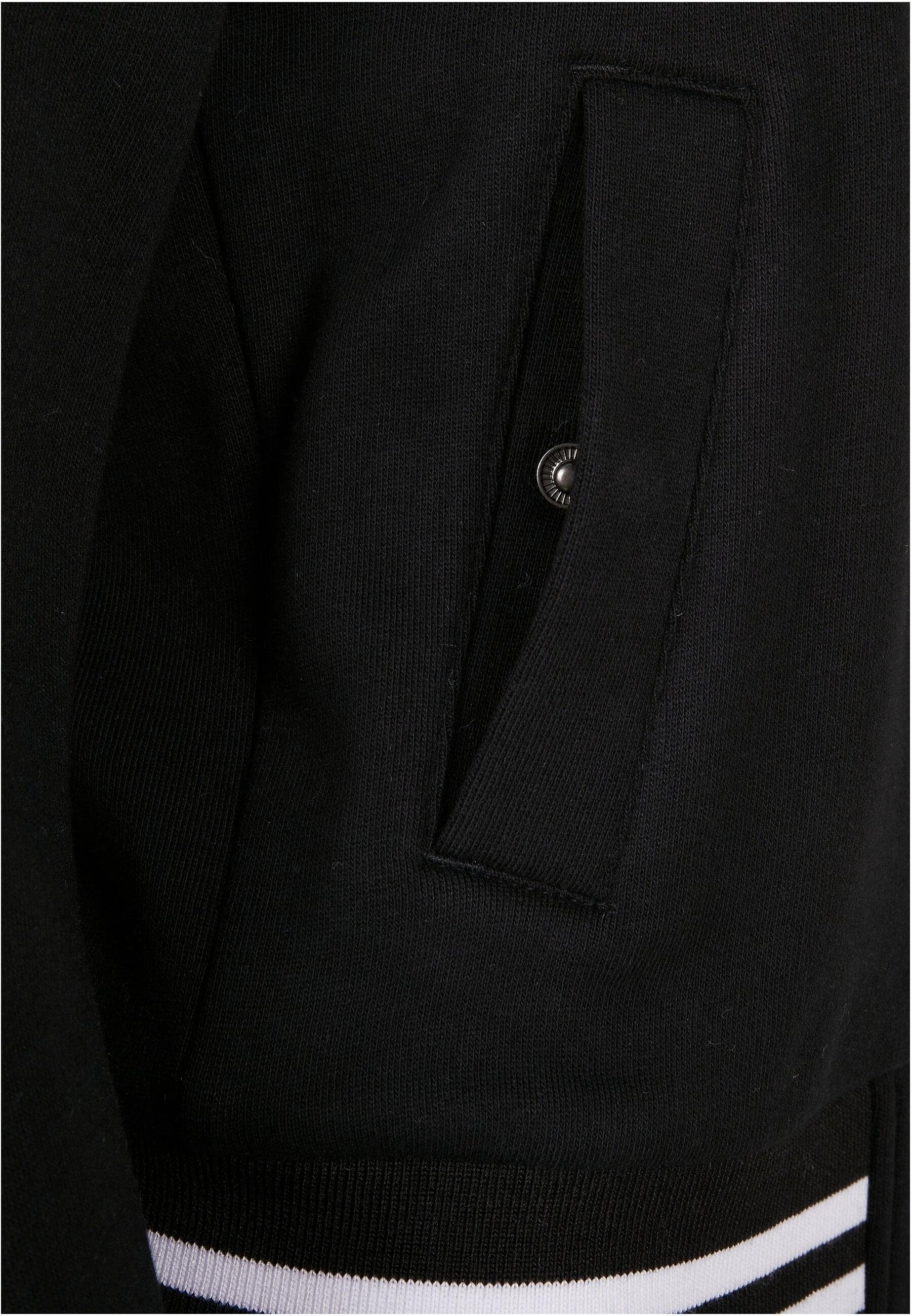 Sweat College CLASSICS (1-St) black/white Damen URBAN Organic Ladies Jacket Inset Collegejacke