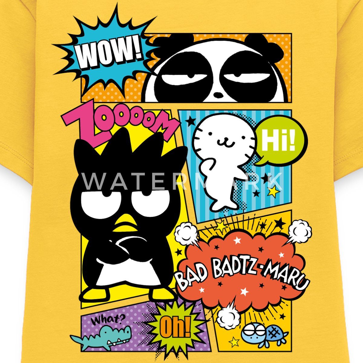 Spreadshirt T-Shirt Bad Badtz-Maru Mit Freunden Im Comic Stil Teenager Premium T-Shirt (1-tlg)