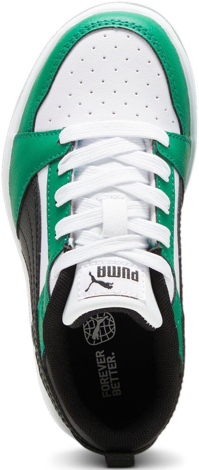 LO PUMA PUMA REBOUND Black-Archive Green Sneaker White-PUMA V6 PS
