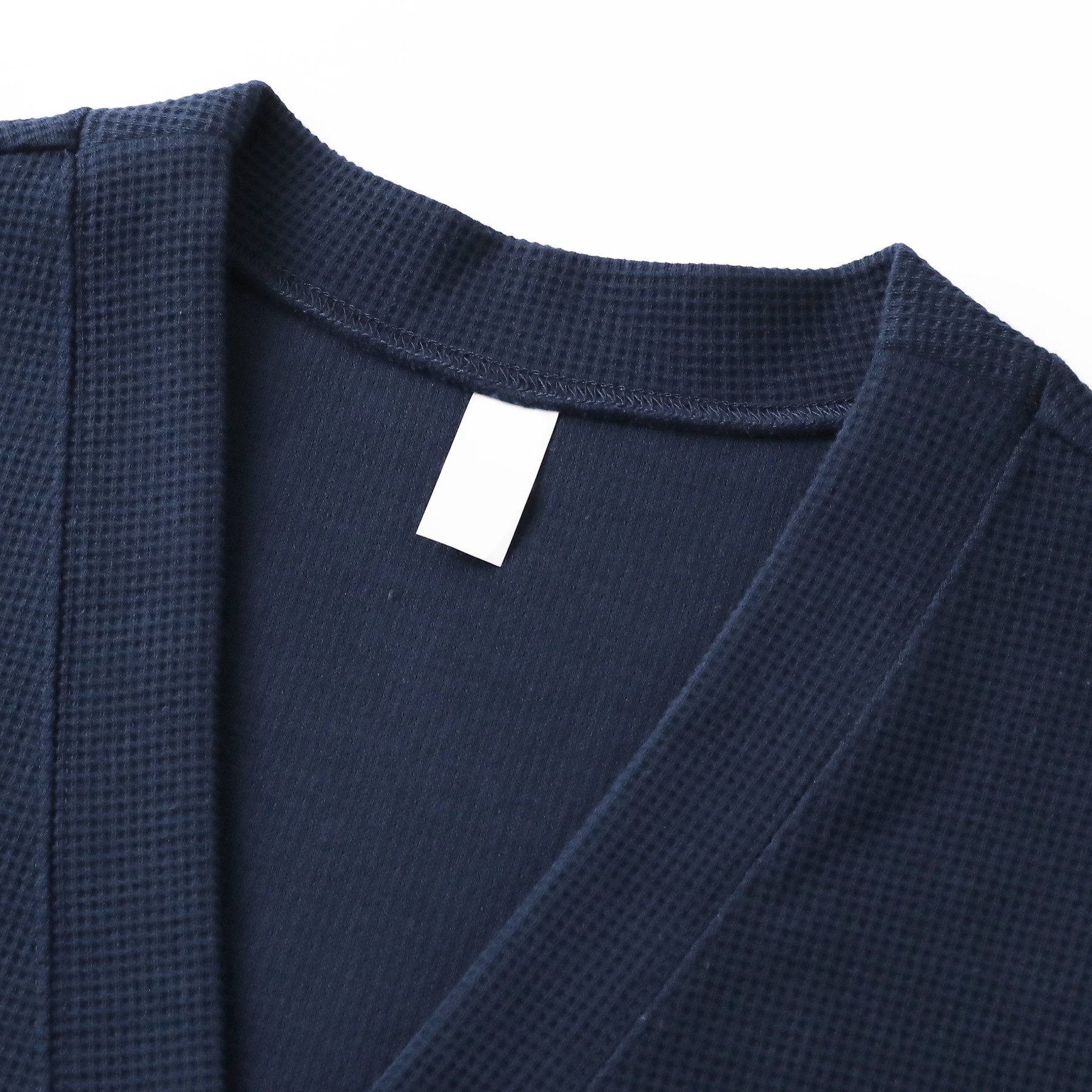 Allthemen Strickweste Herren ärmellose Strickweste mit V-Ausschnitt Waffelmuster, Taschen – Bild 3 von 5