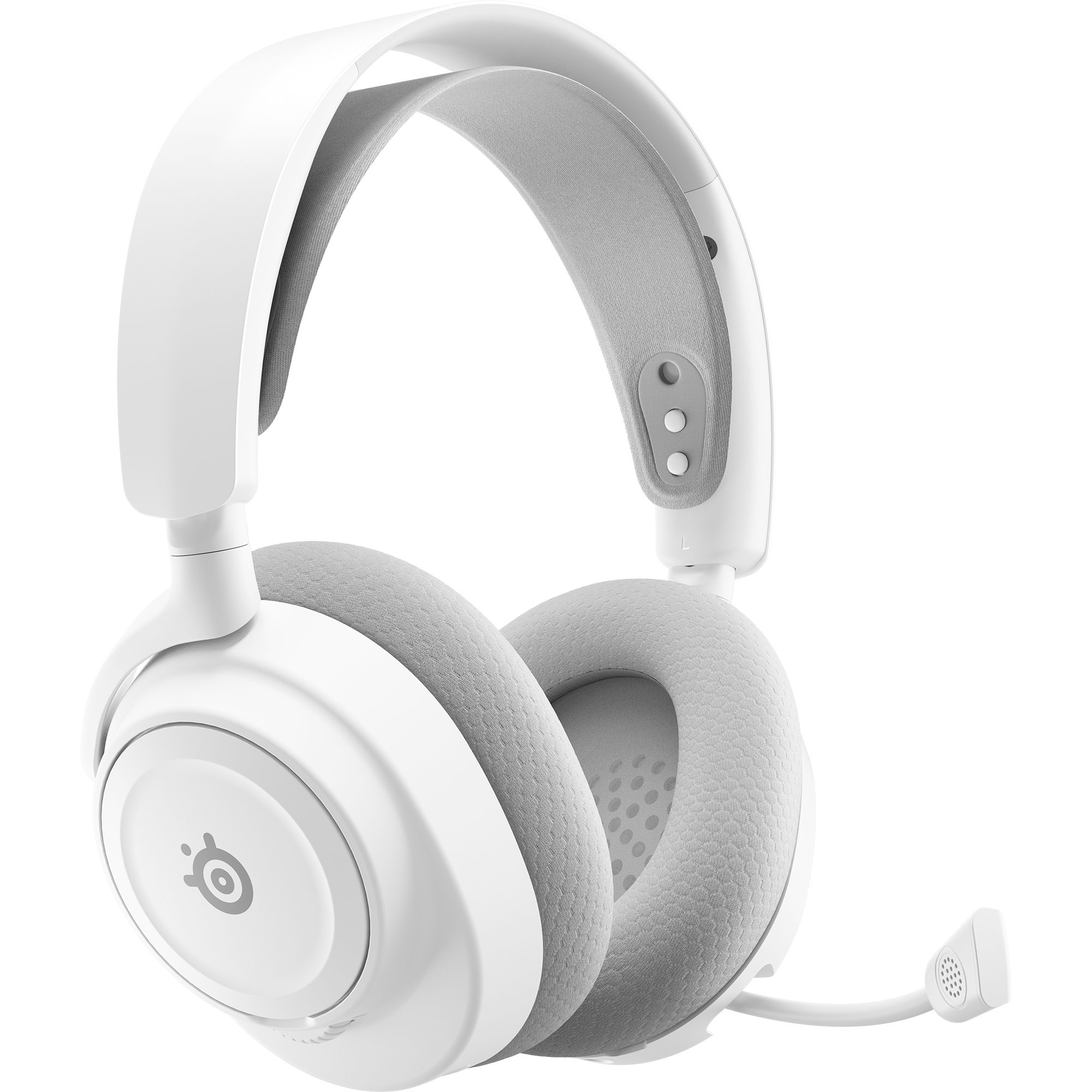 SteelSeries SteelSeries Arctis Nova 7P Wireless Gen 2, Gaming-Headset, (Bluetooth Headset (Einziehbares ClearCast-Mikrofon Gen 2, Steuerung über mobile App, USB-C-Plug-and-Play, Hochwertige Stahlkonstruktion, 200 professionelle EQ-Voreinstellungen, 360° Spatial Audio, Mikrofon-EQ, Sidetone-Regler (Mikrofon-Monitoring)