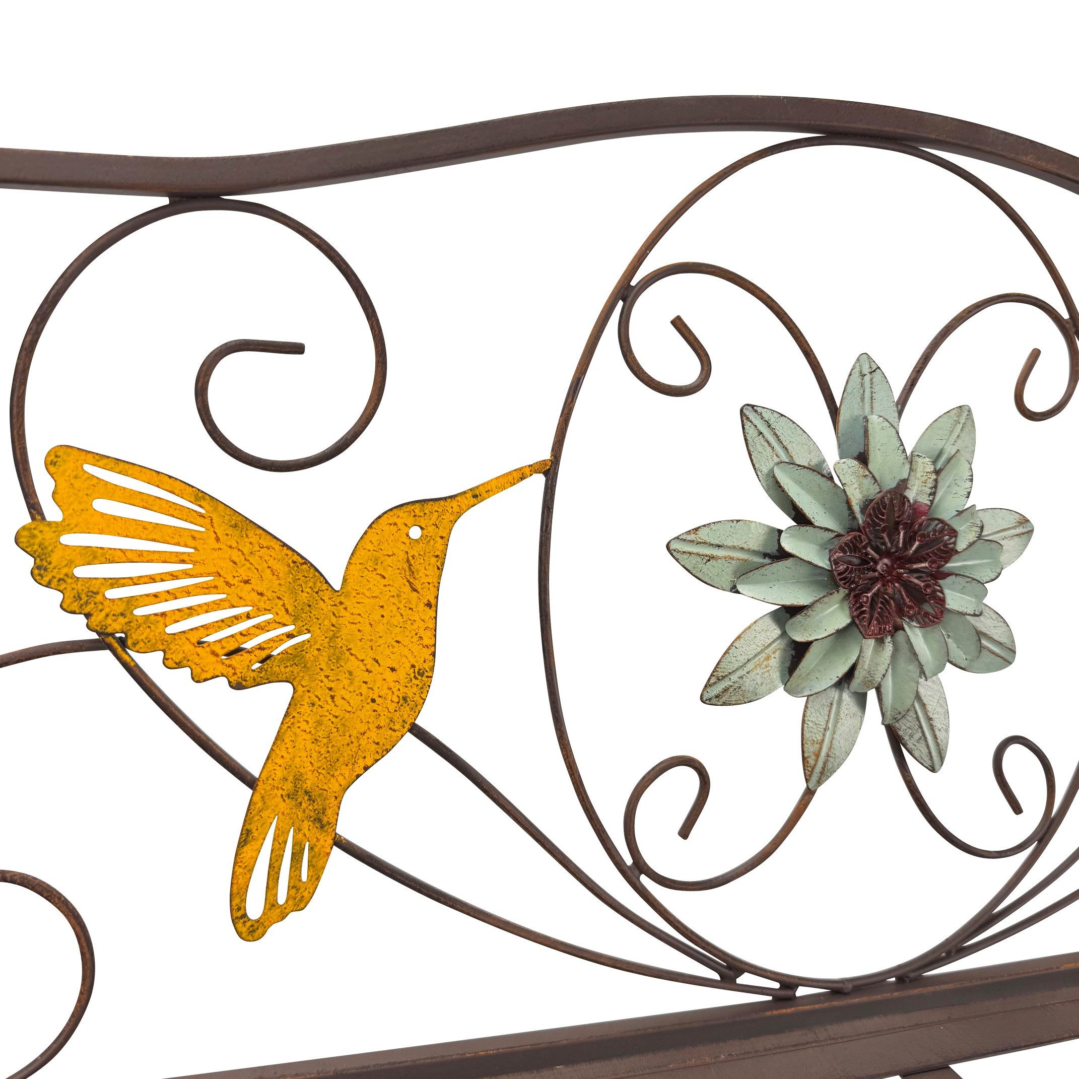 Online-Fuchs Blumenbank mit 2 Kolibris aus Metall für Blumentöpfe - Outdoor günstig online kaufen