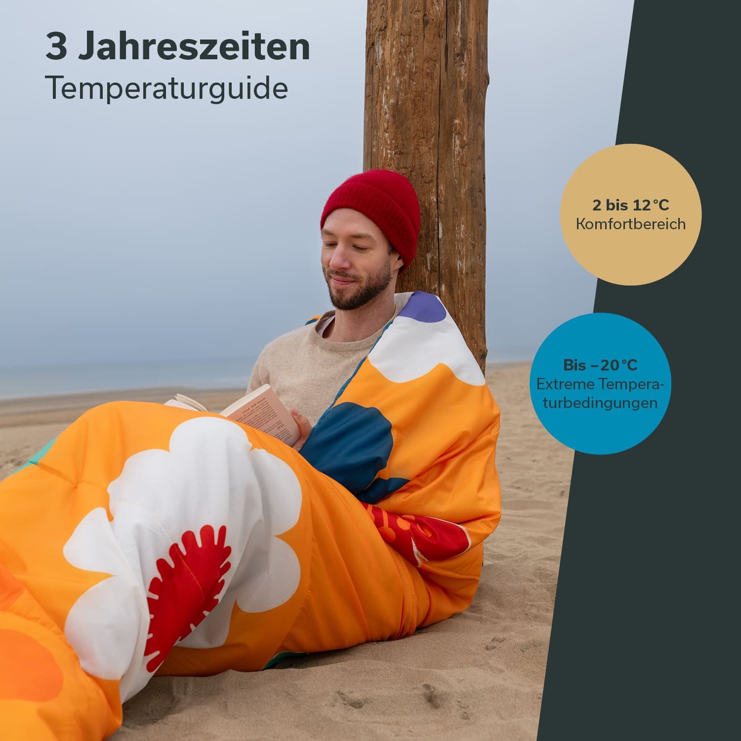 Skandika Deckenschlafsack für Erwachsene Sovro Flower, mit Kissen, 2-Wege-R günstig online kaufen